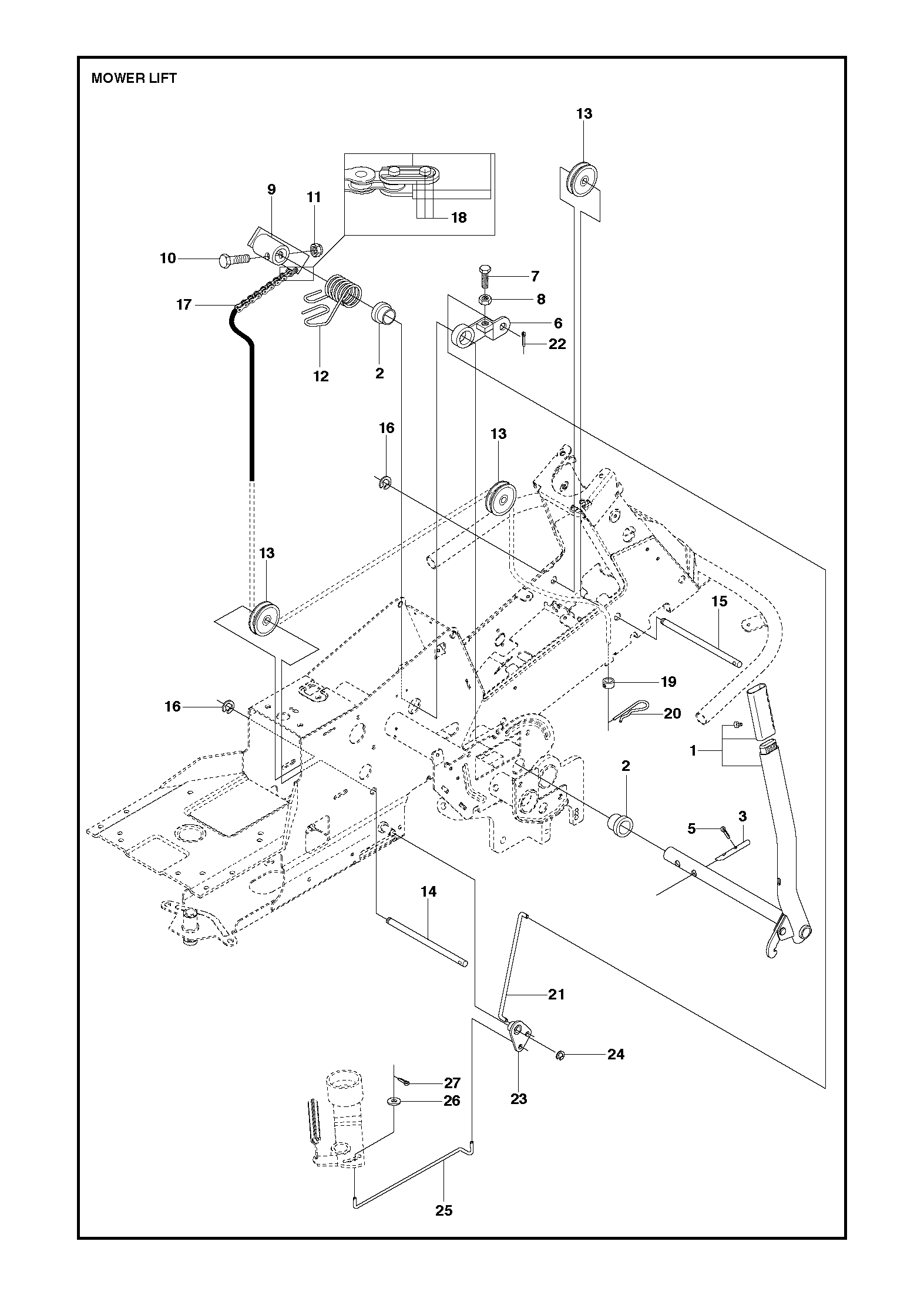 MOWER LIFT / DECK LIFT
