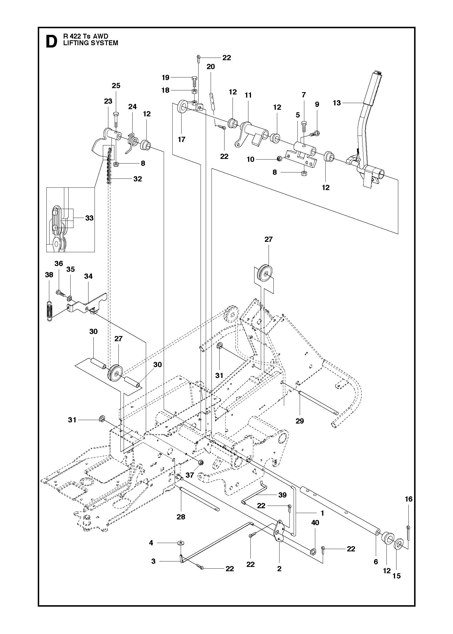 MOWER LIFT / DECK LIFT