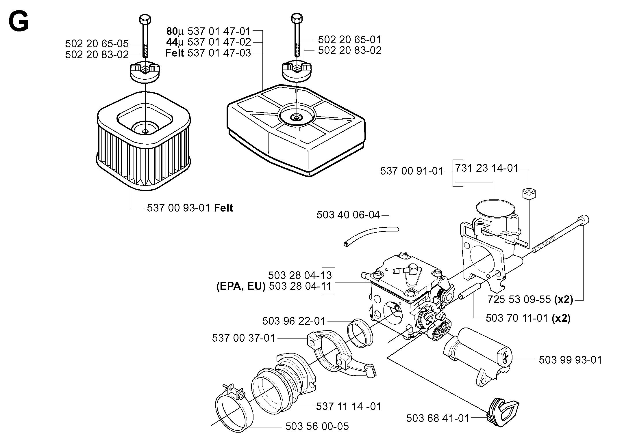 CARBURETOR & AIR FILTER