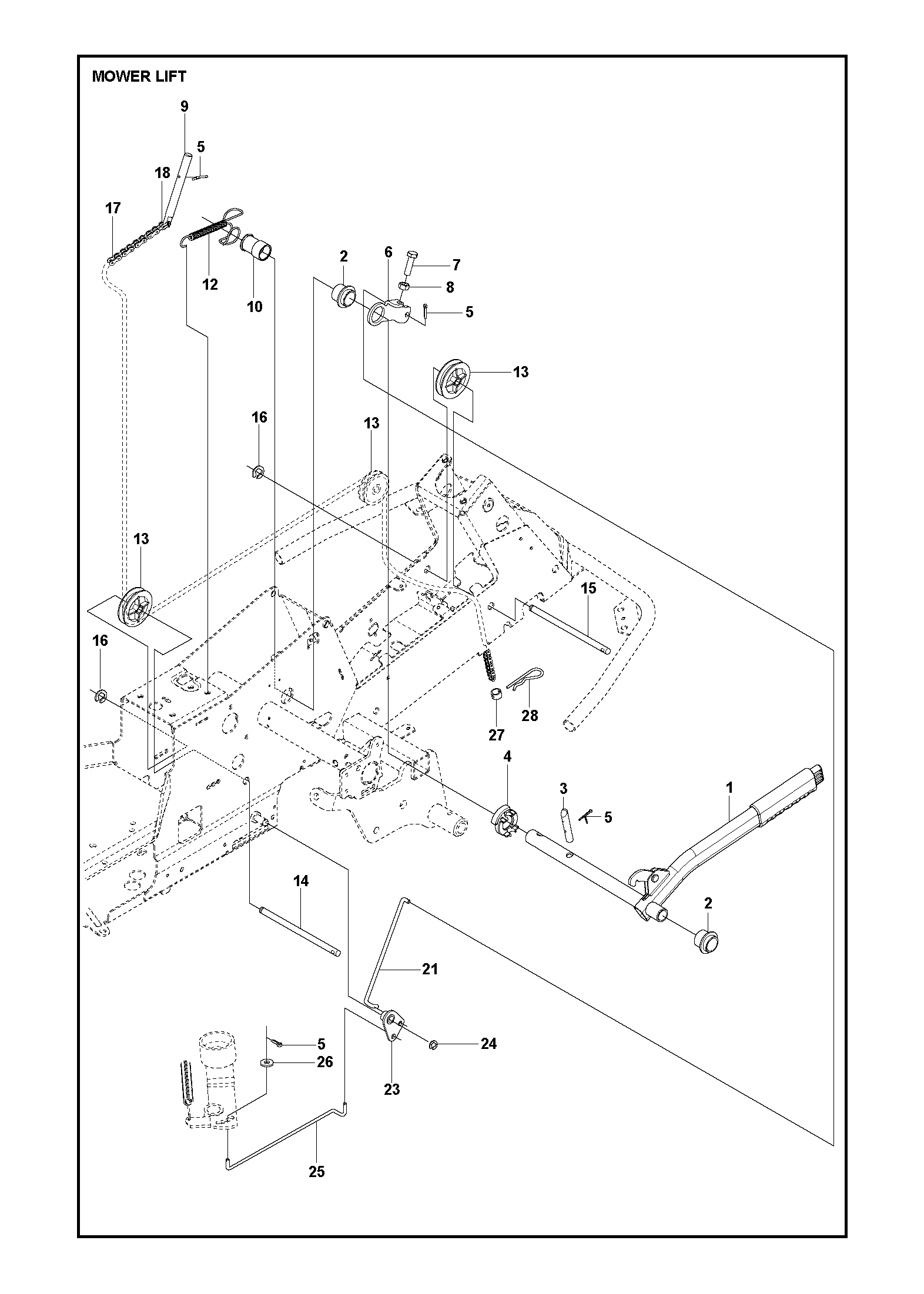 MOWER LIFT / DECK LIFT