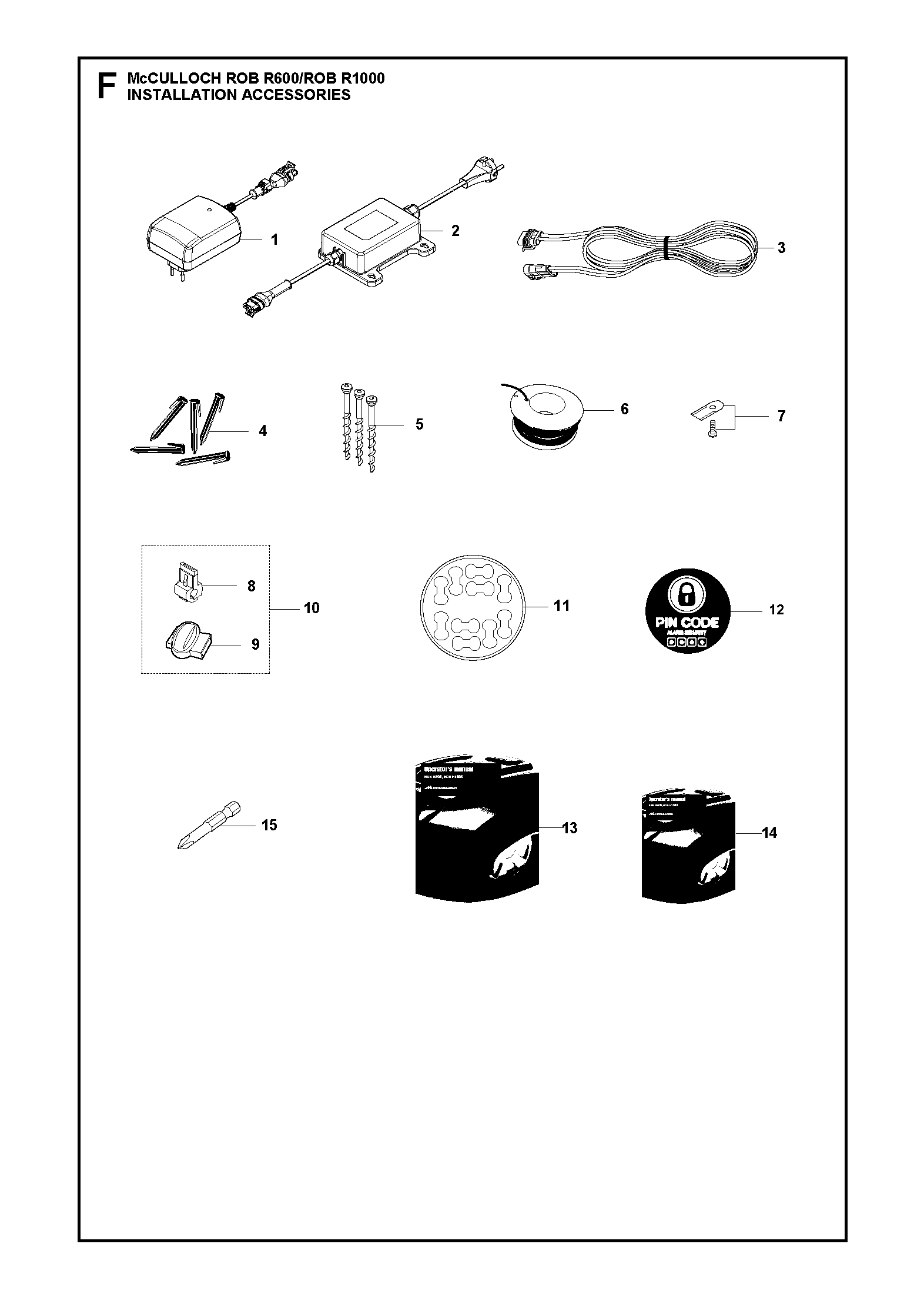 INSTALLATION ACCESSORIES