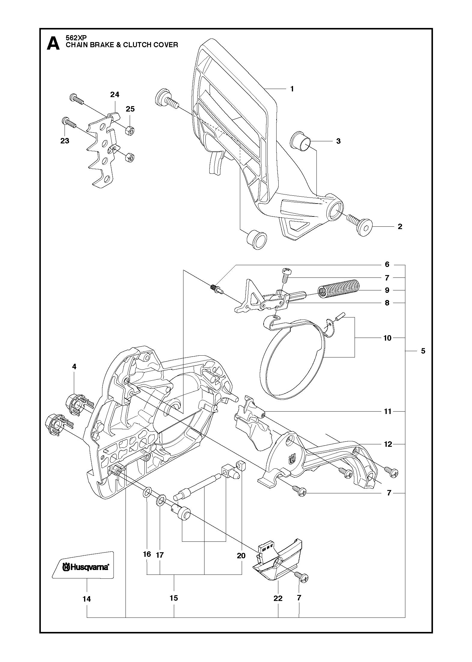 Husqvarna Chainsaw 562 XP/XPG Spares