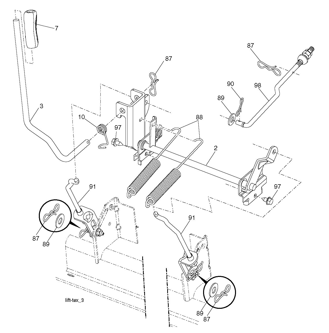 MOWER LIFT / DECK LIFT