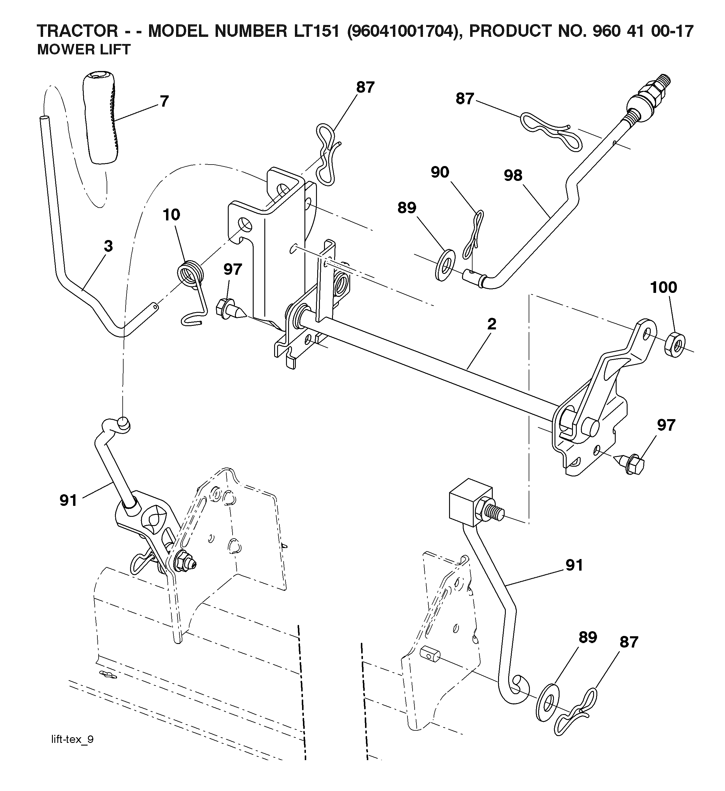 MOWER LIFT / DECK LIFT