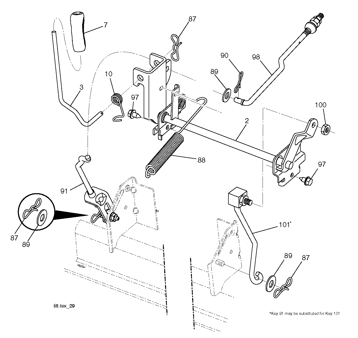 MOWER LIFT / DECK LIFT