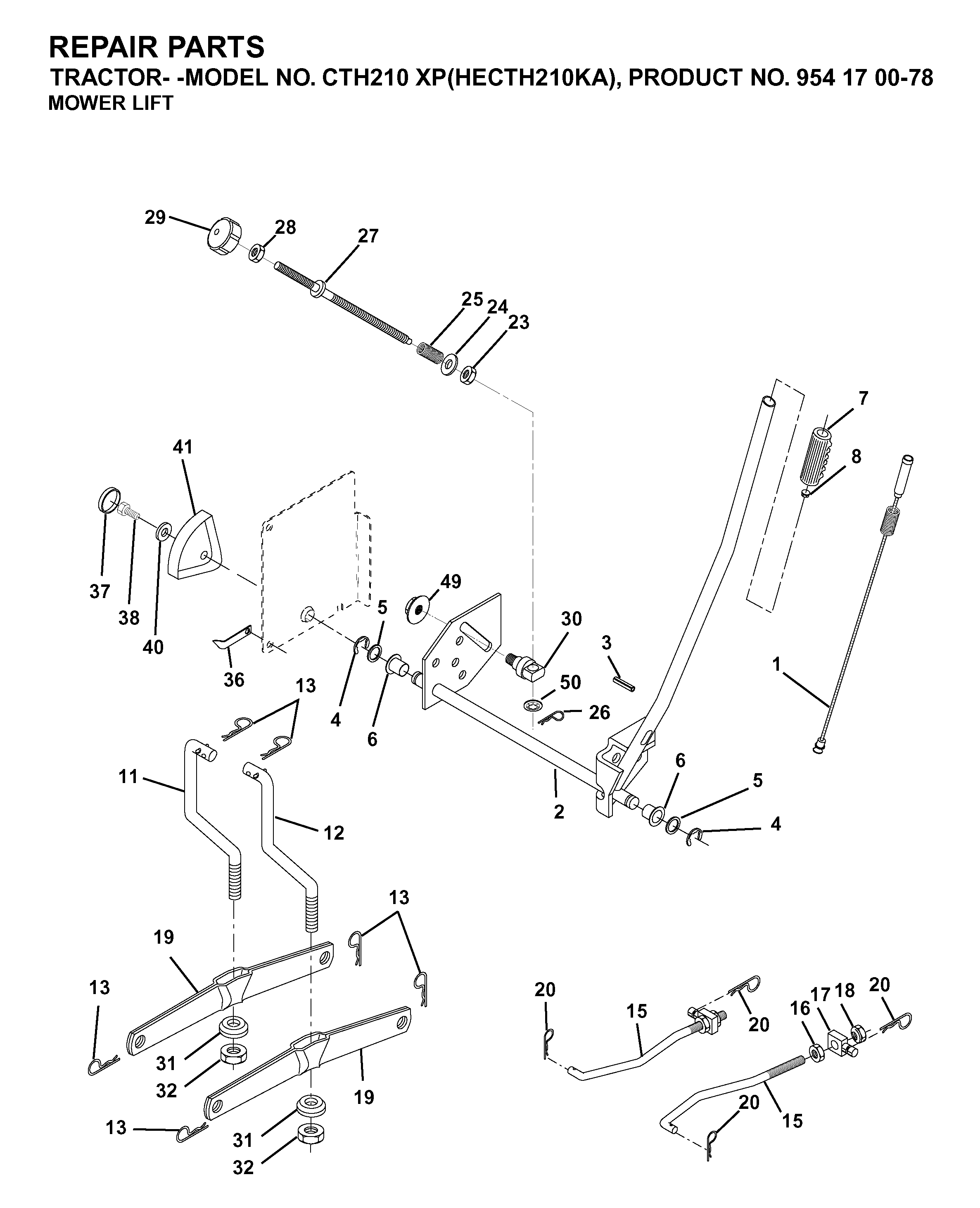 MOWER LIFT / DECK LIFT