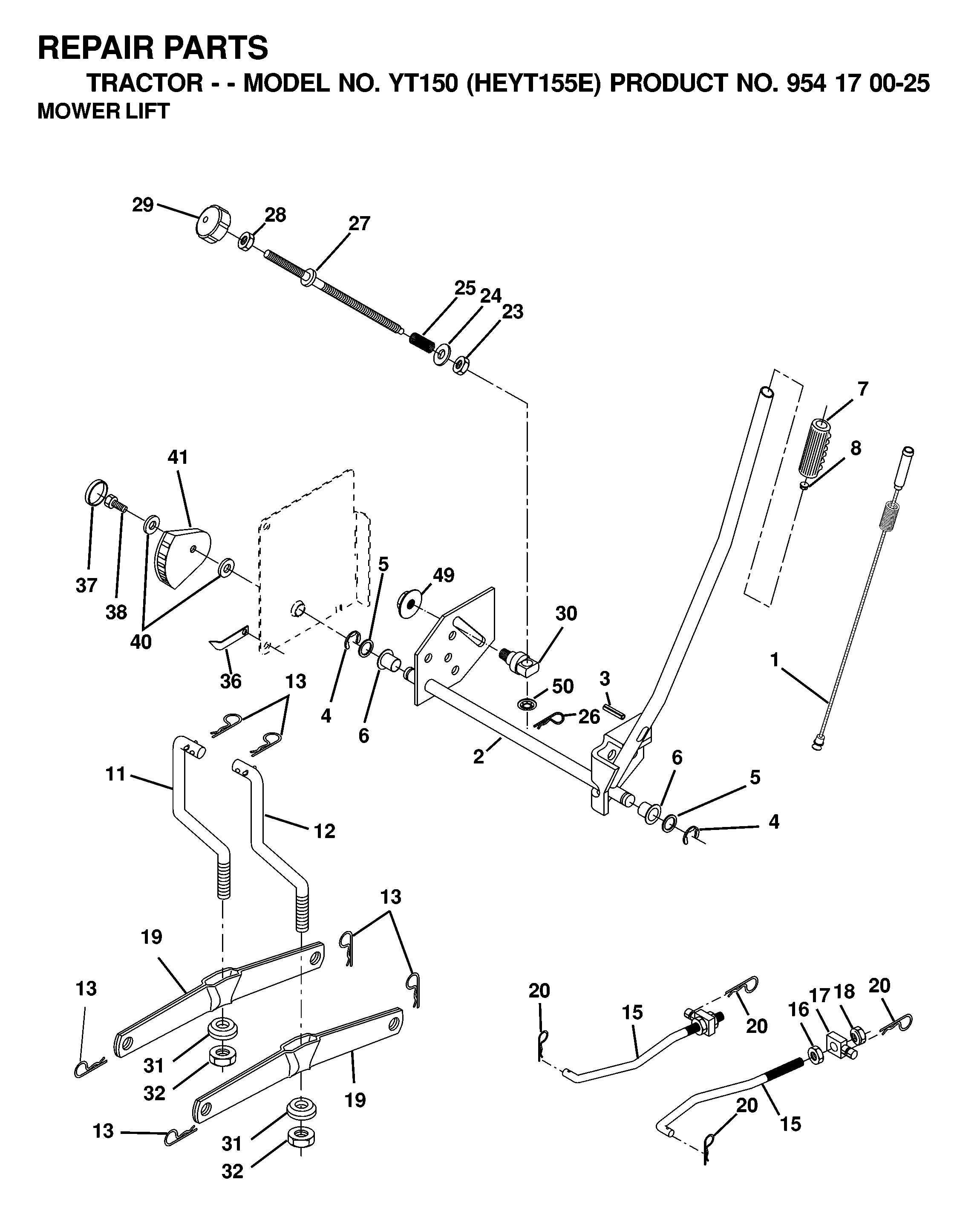 MOWER LIFT / DECK LIFT