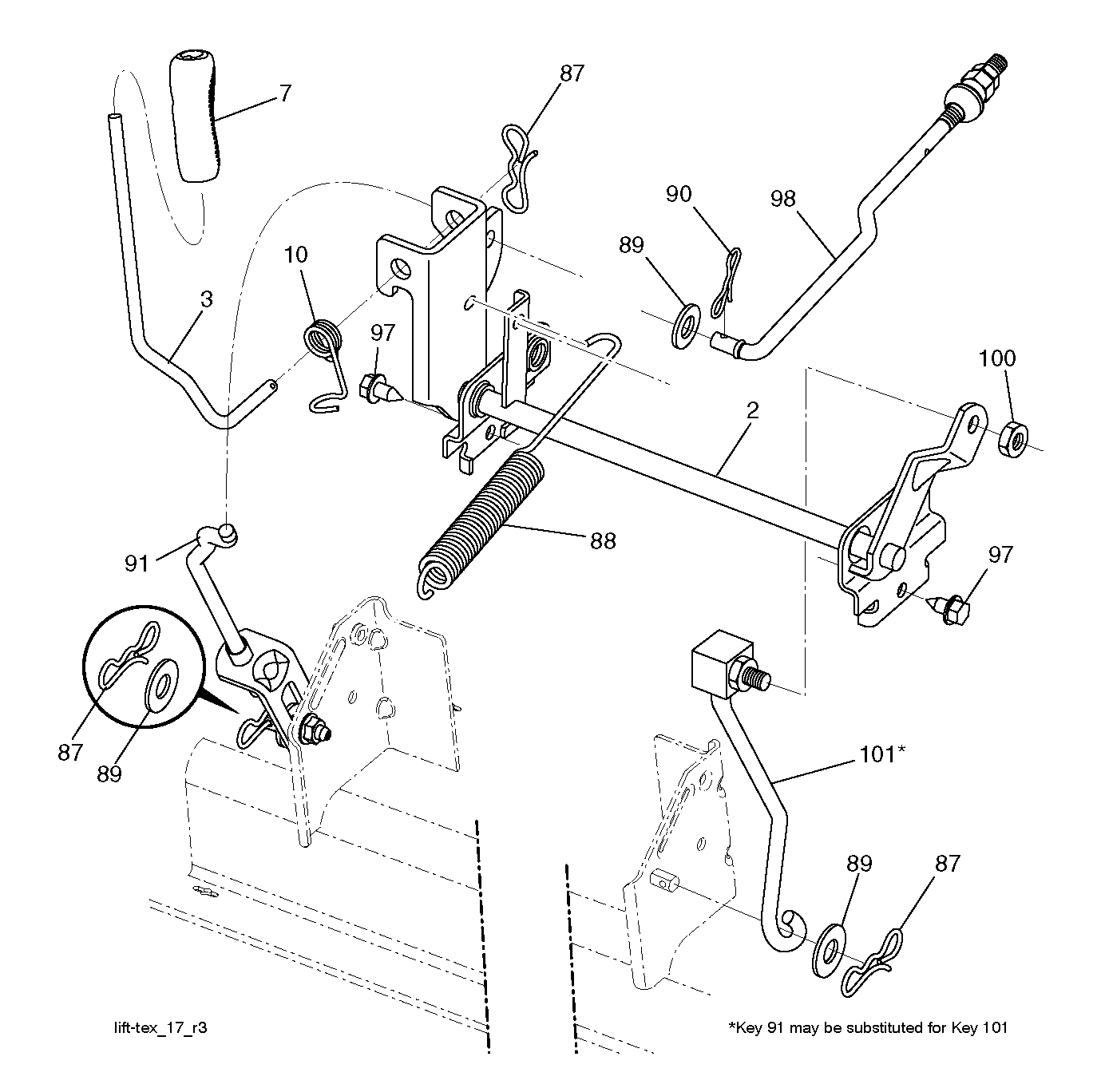 MOWER LIFT / DECK LIFT