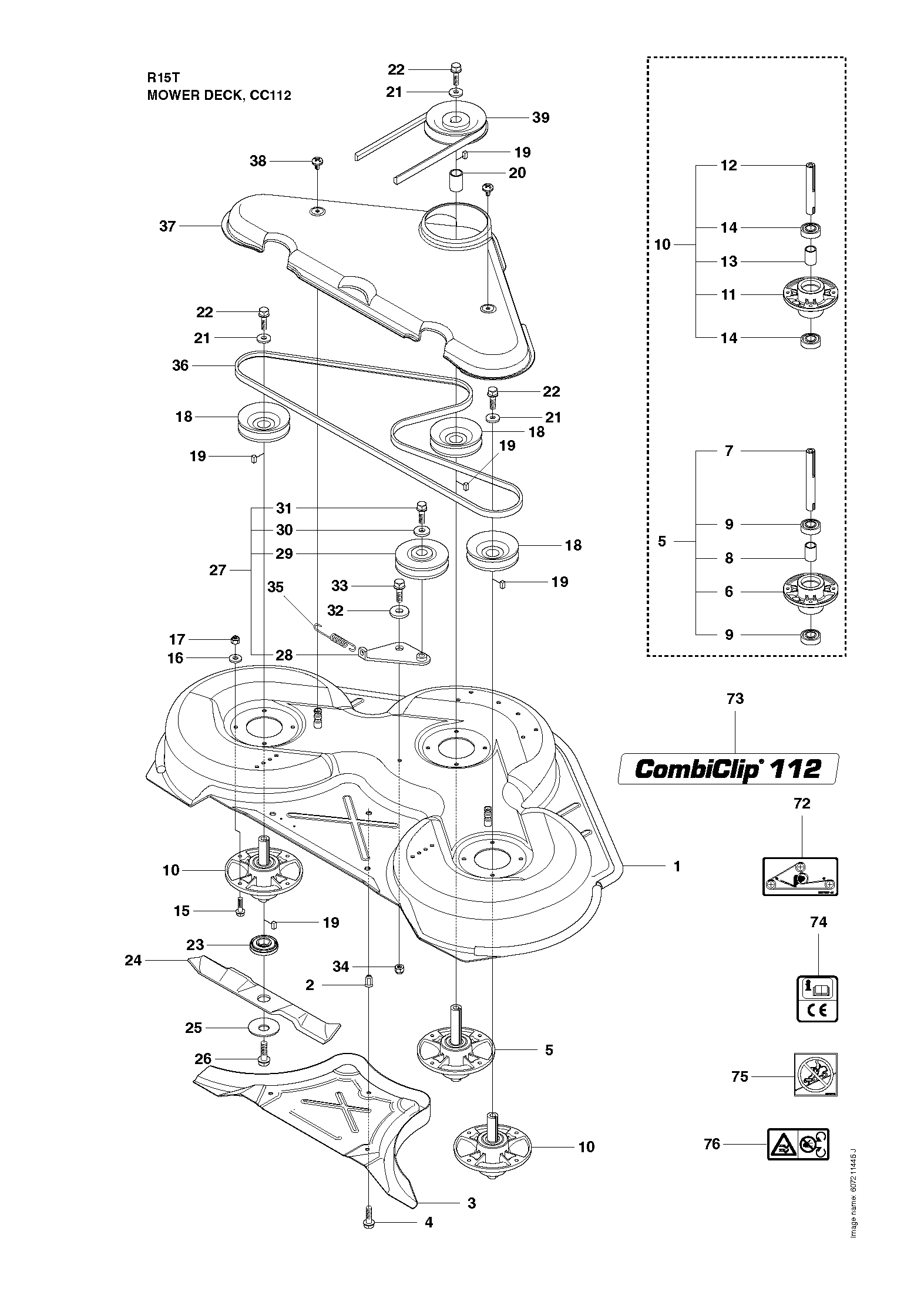 MOWER DECK / CUTTING DECK