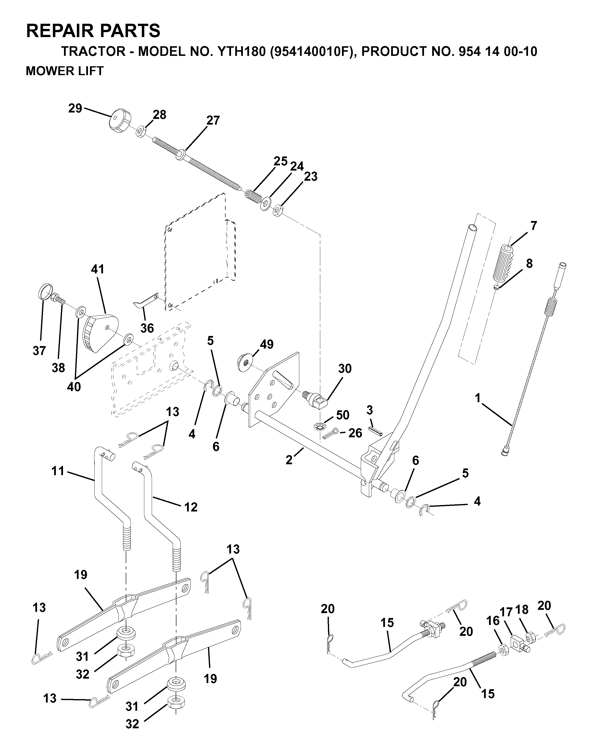 MOWER LIFT / DECK LIFT