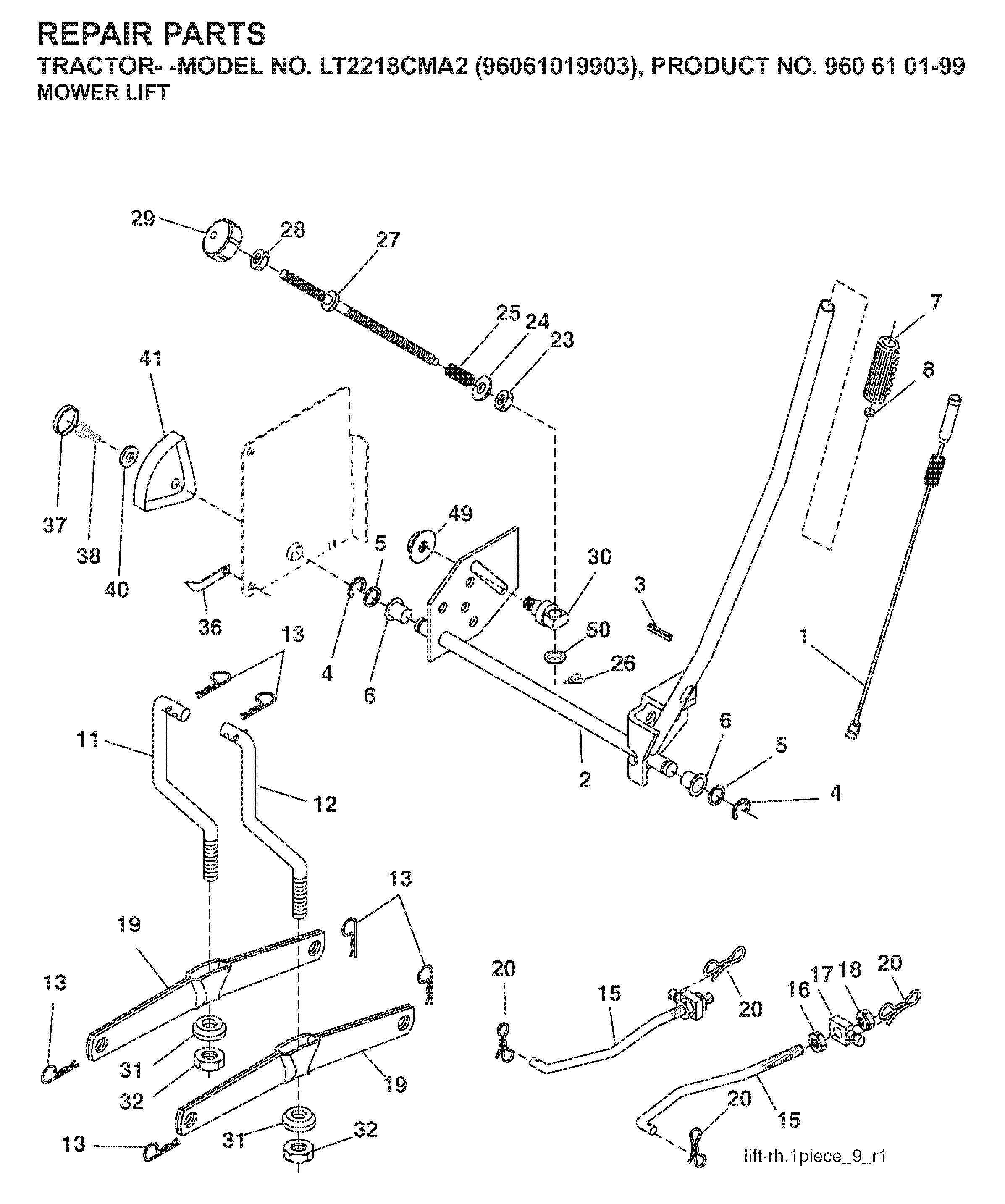 MOWER LIFT / DECK LIFT