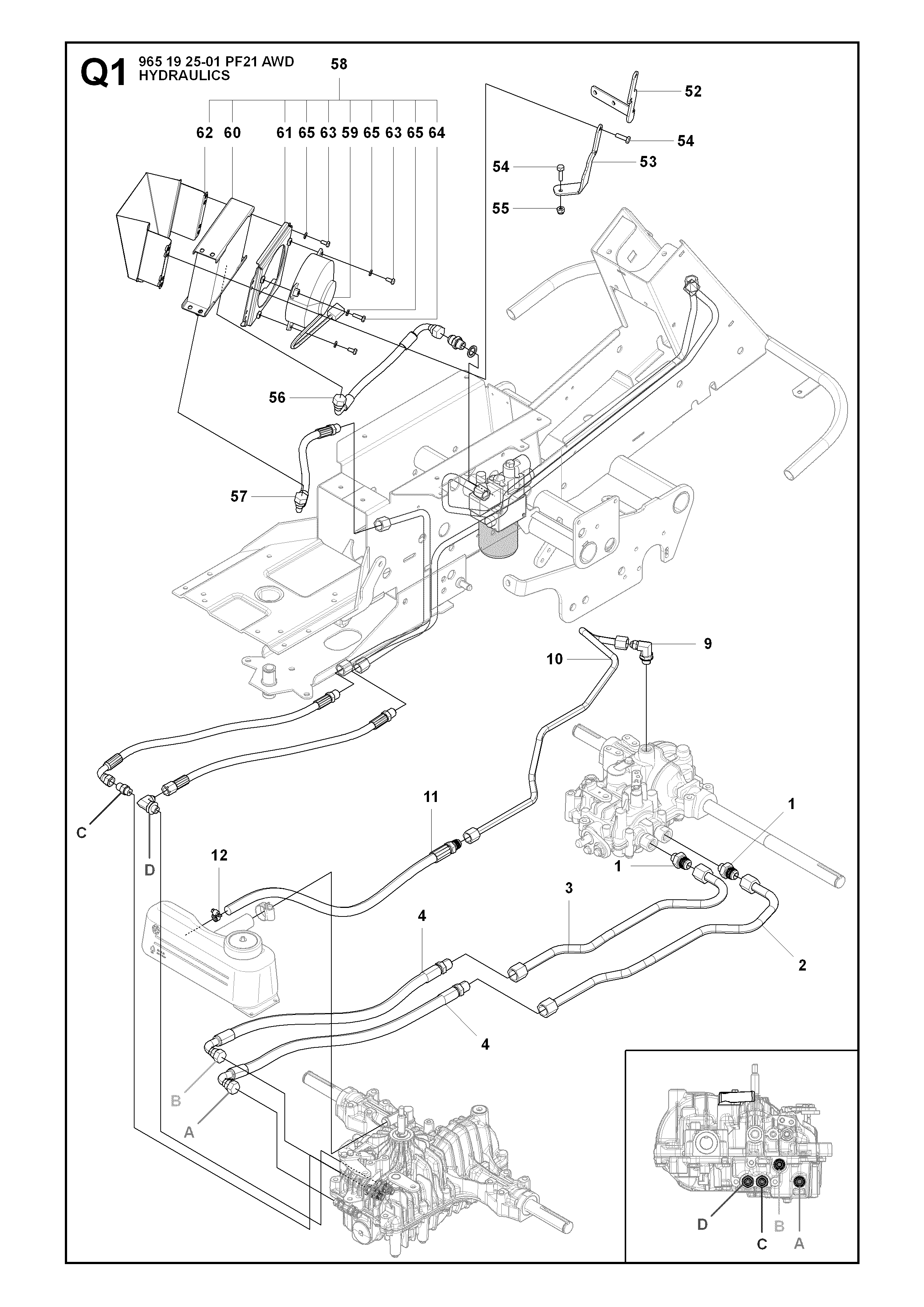 HYDRAULIC PUMP - MOTOR