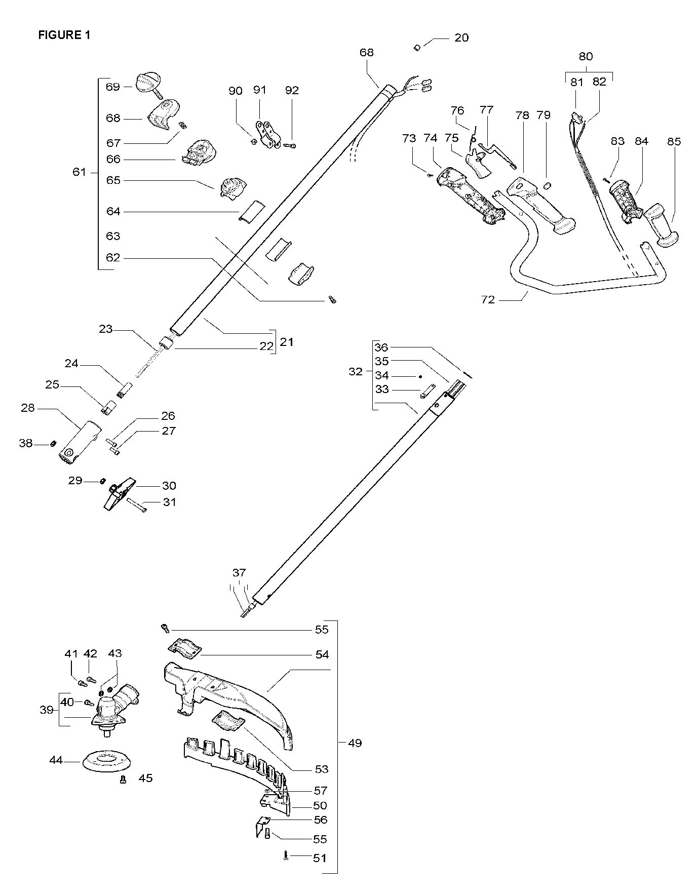 SHAFT & HANDLE