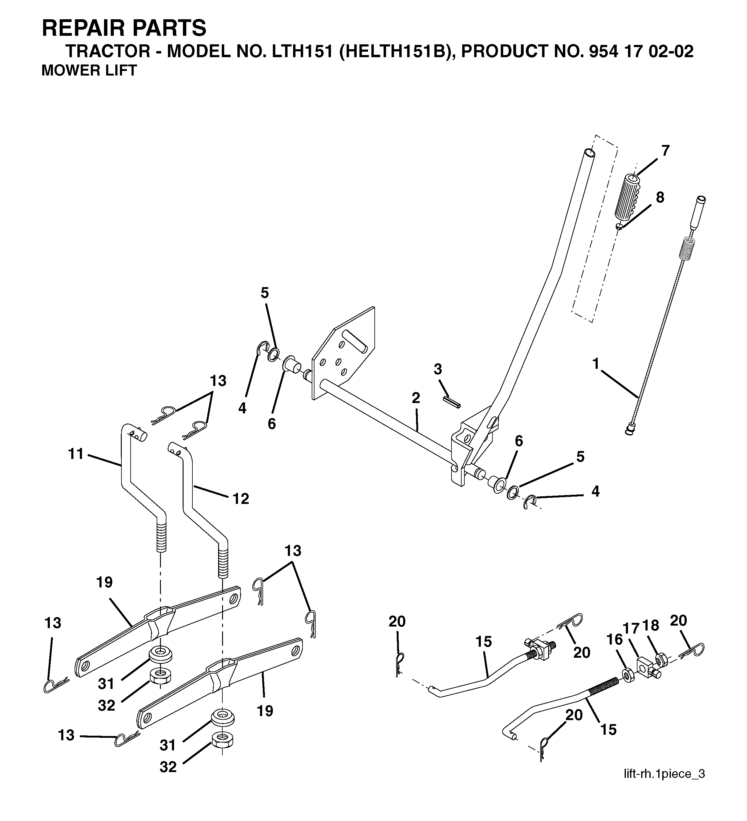 MOWER LIFT / DECK LIFT
