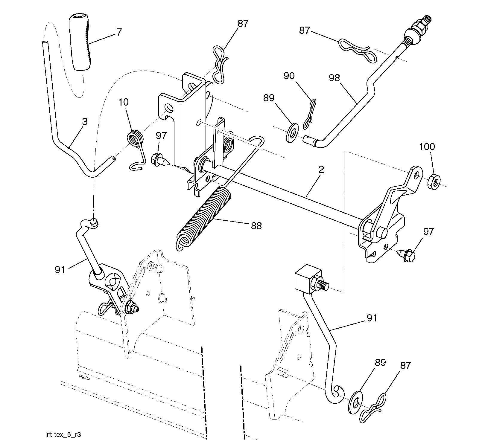 MOWER LIFT / DECK LIFT