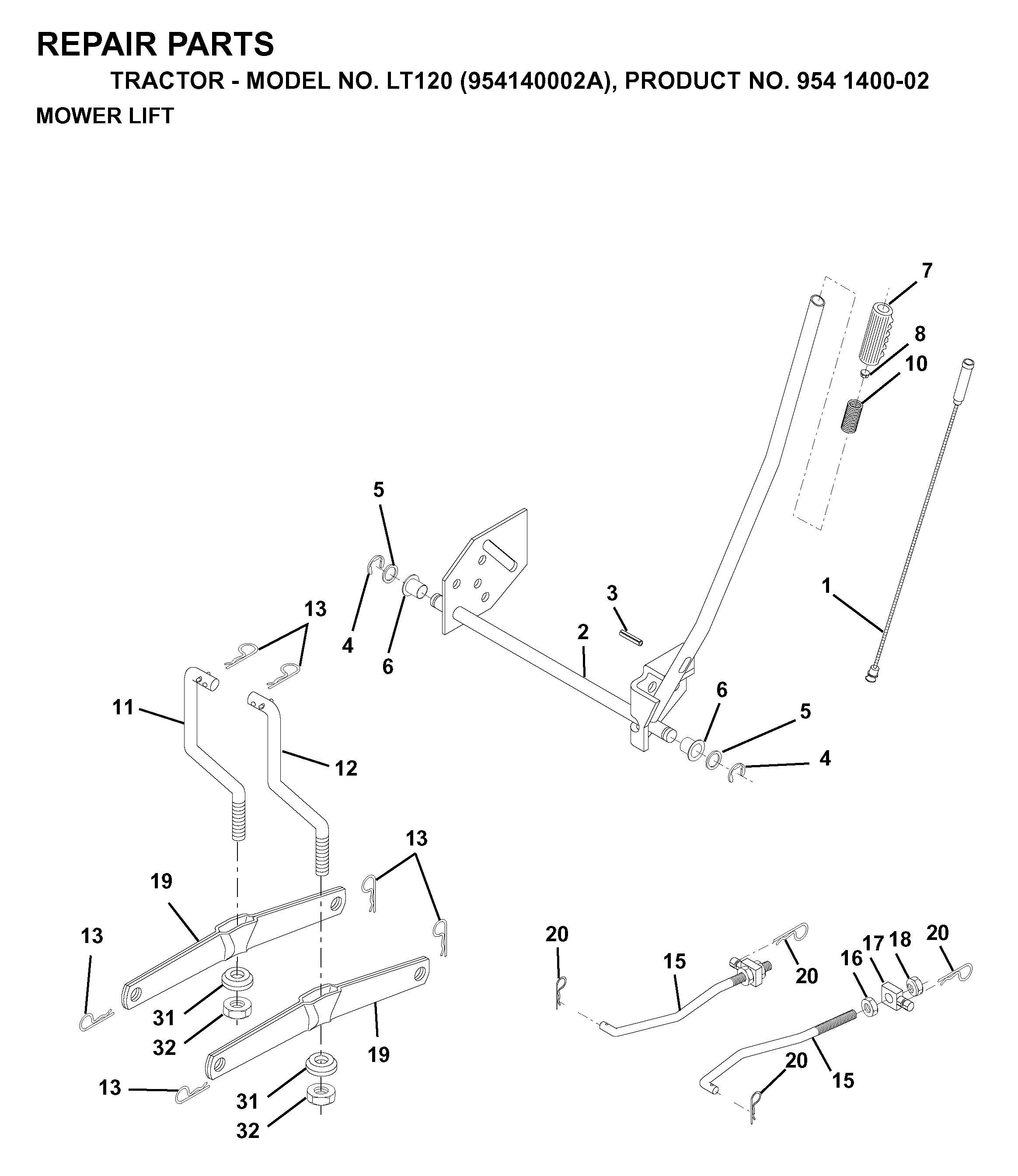 MOWER LIFT / DECK LIFT