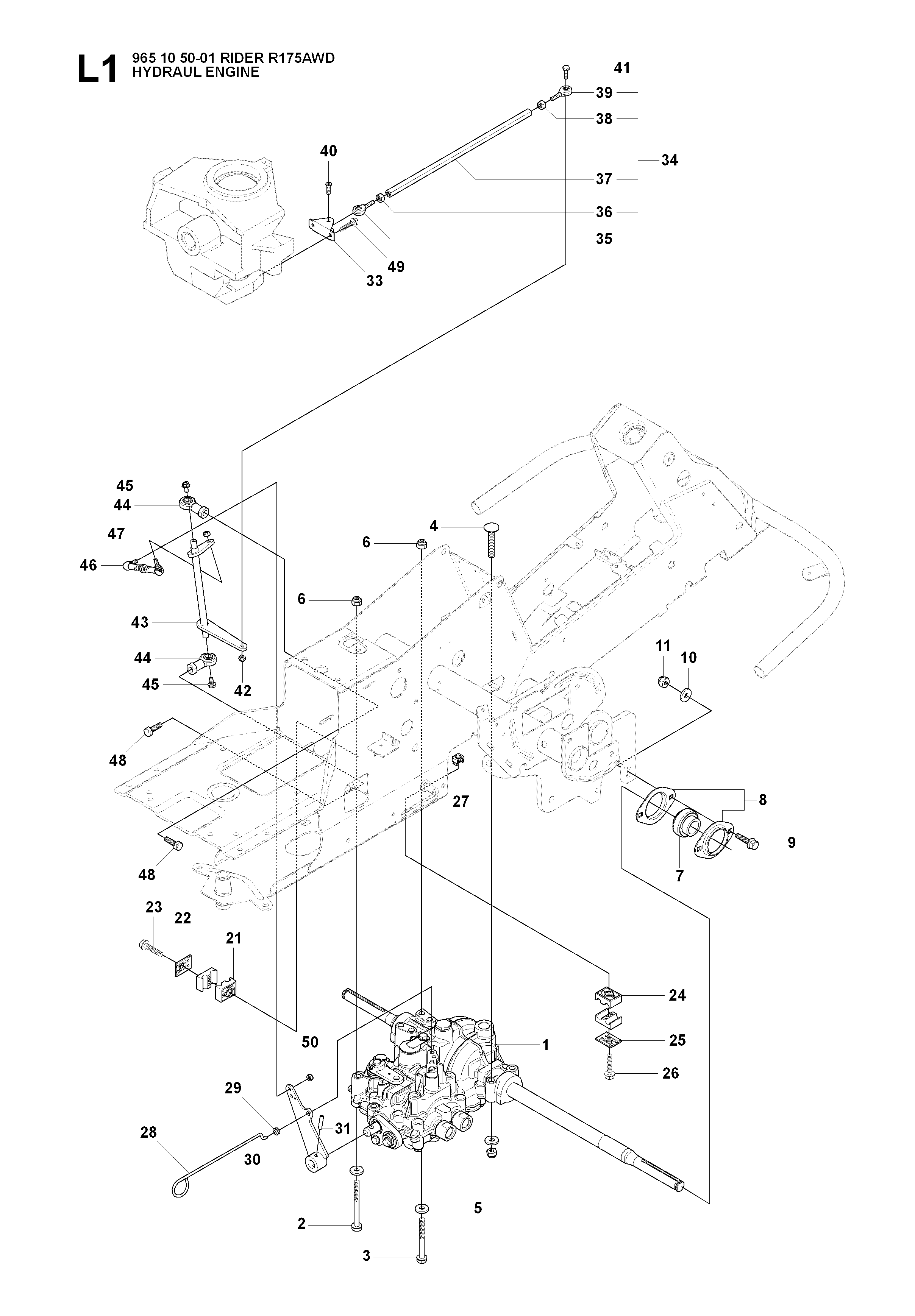 HYDRAULIC PUMP - MOTOR