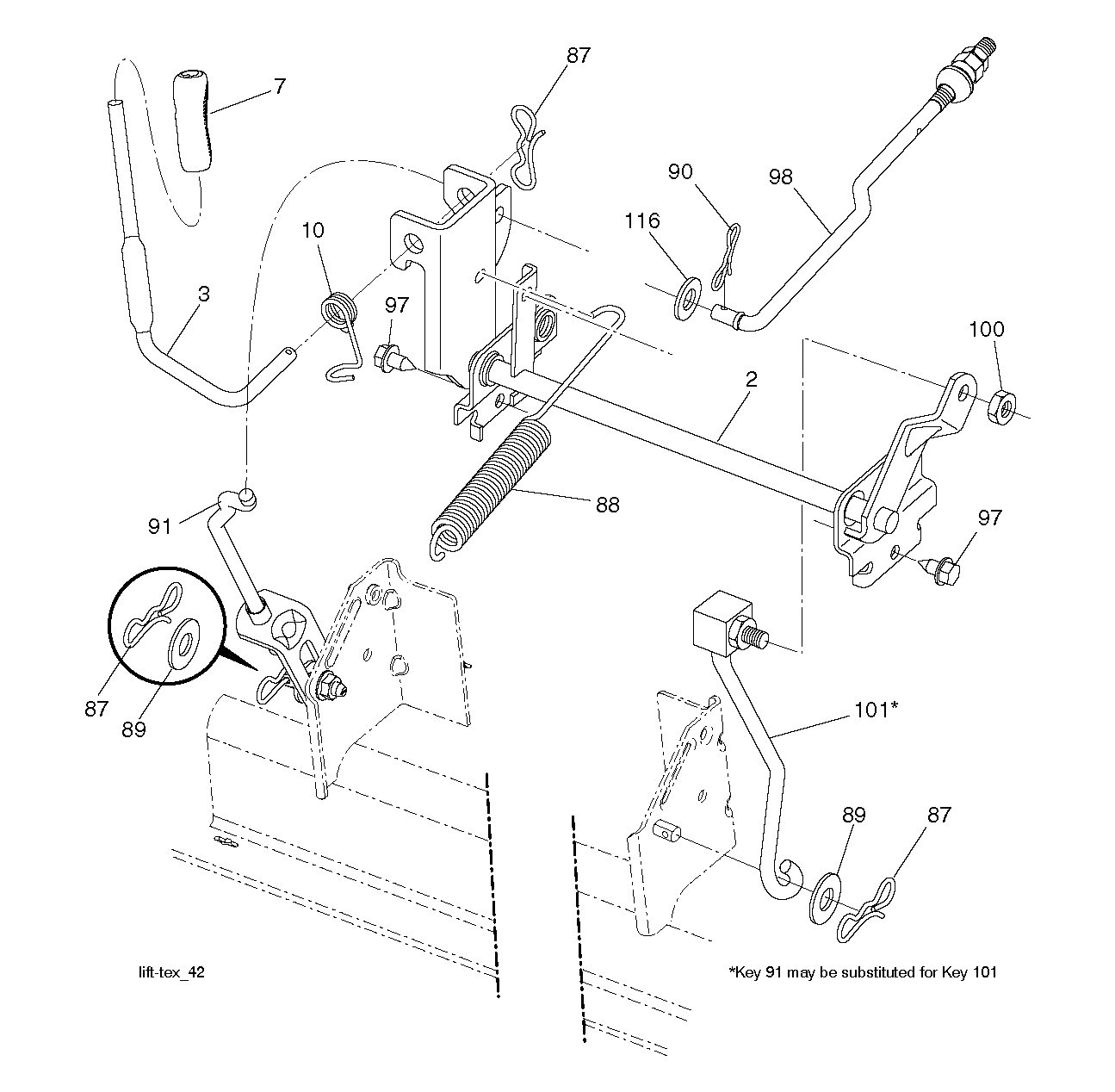 MOWER LIFT / DECK LIFT
