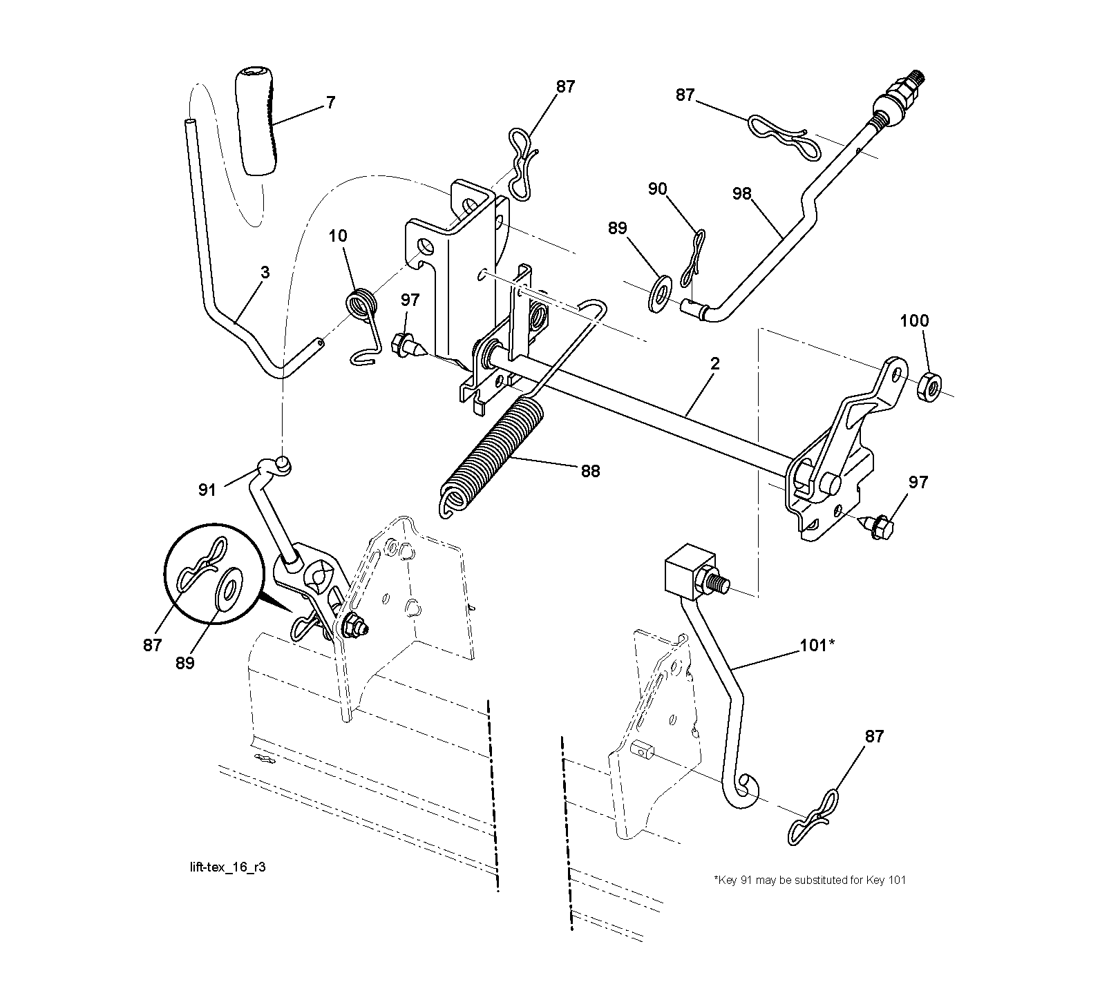 MOWER LIFT / DECK LIFT
