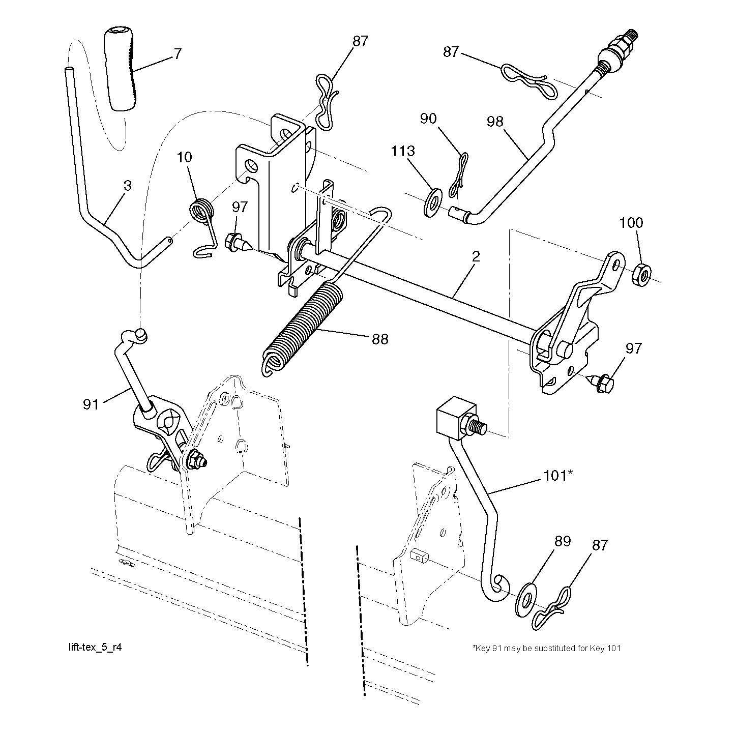 MOWER LIFT / DECK LIFT