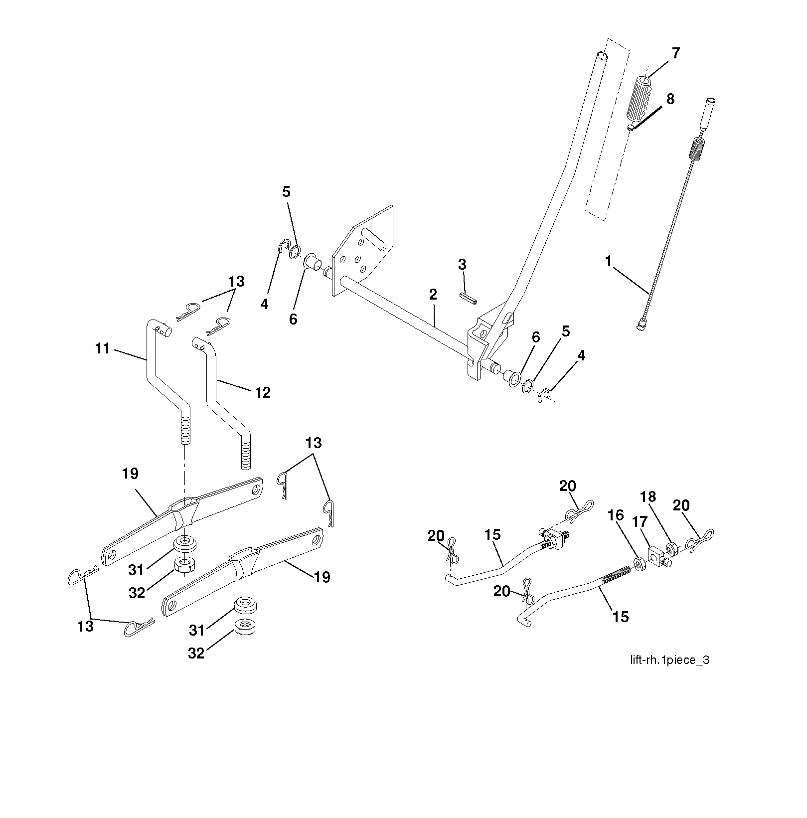 MOWER LIFT / DECK LIFT