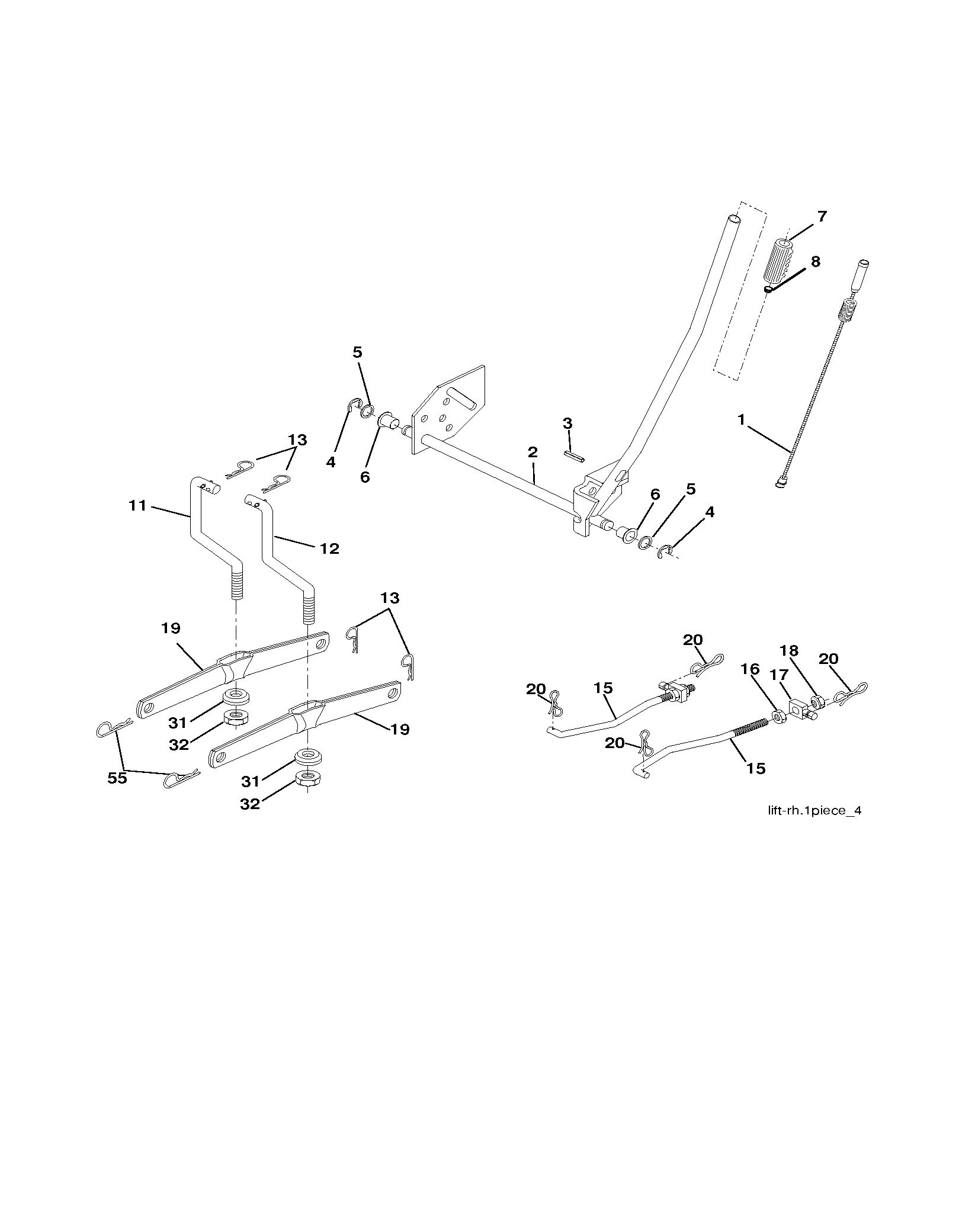 MOWER LIFT / DECK LIFT