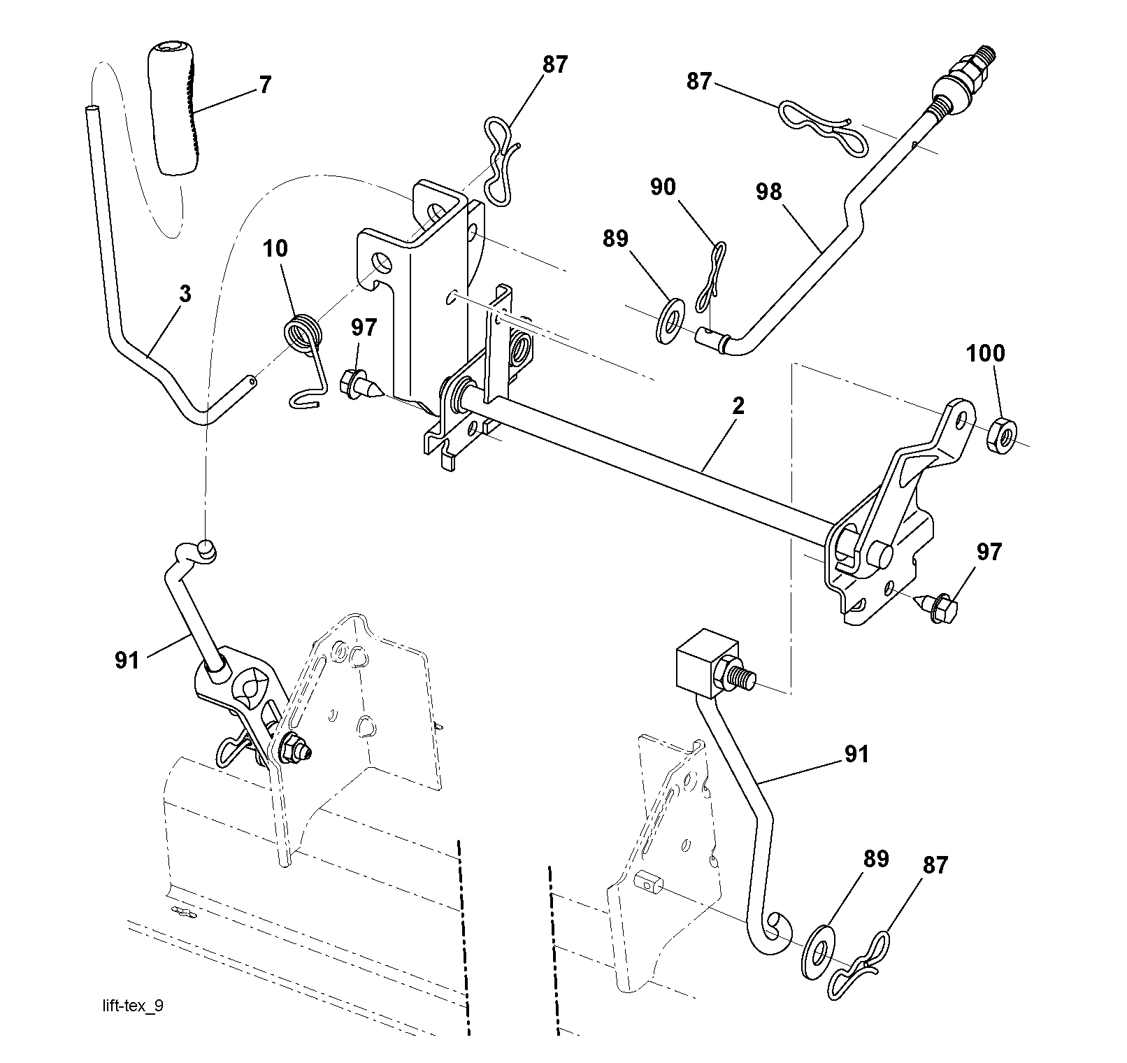 MOWER LIFT / DECK LIFT