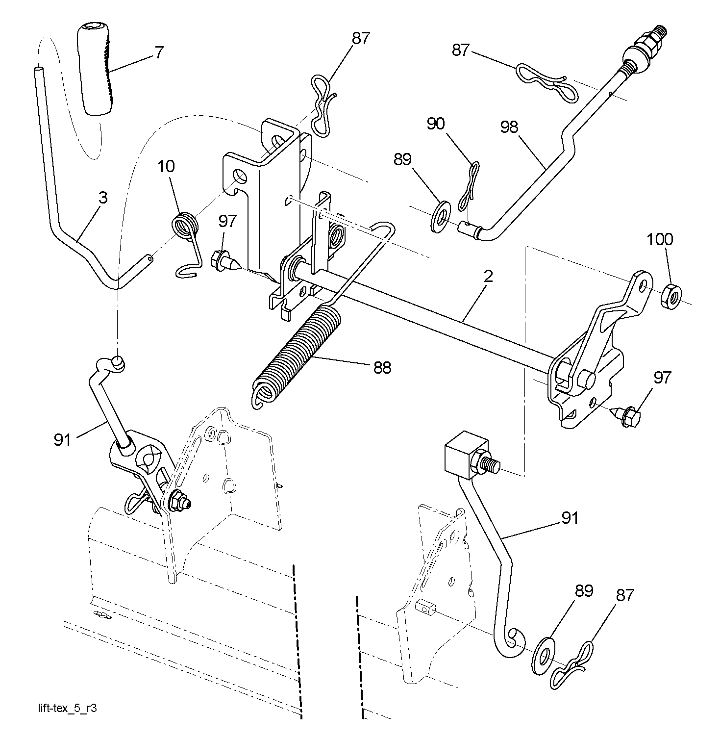 MOWER LIFT / DECK LIFT
