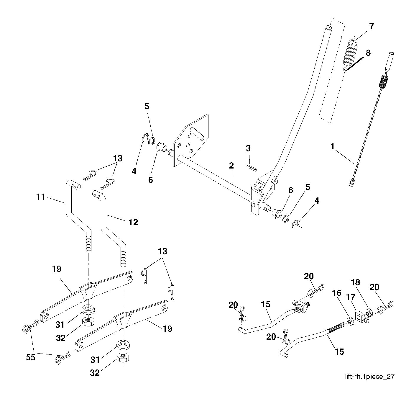 MOWER LIFT / DECK LIFT