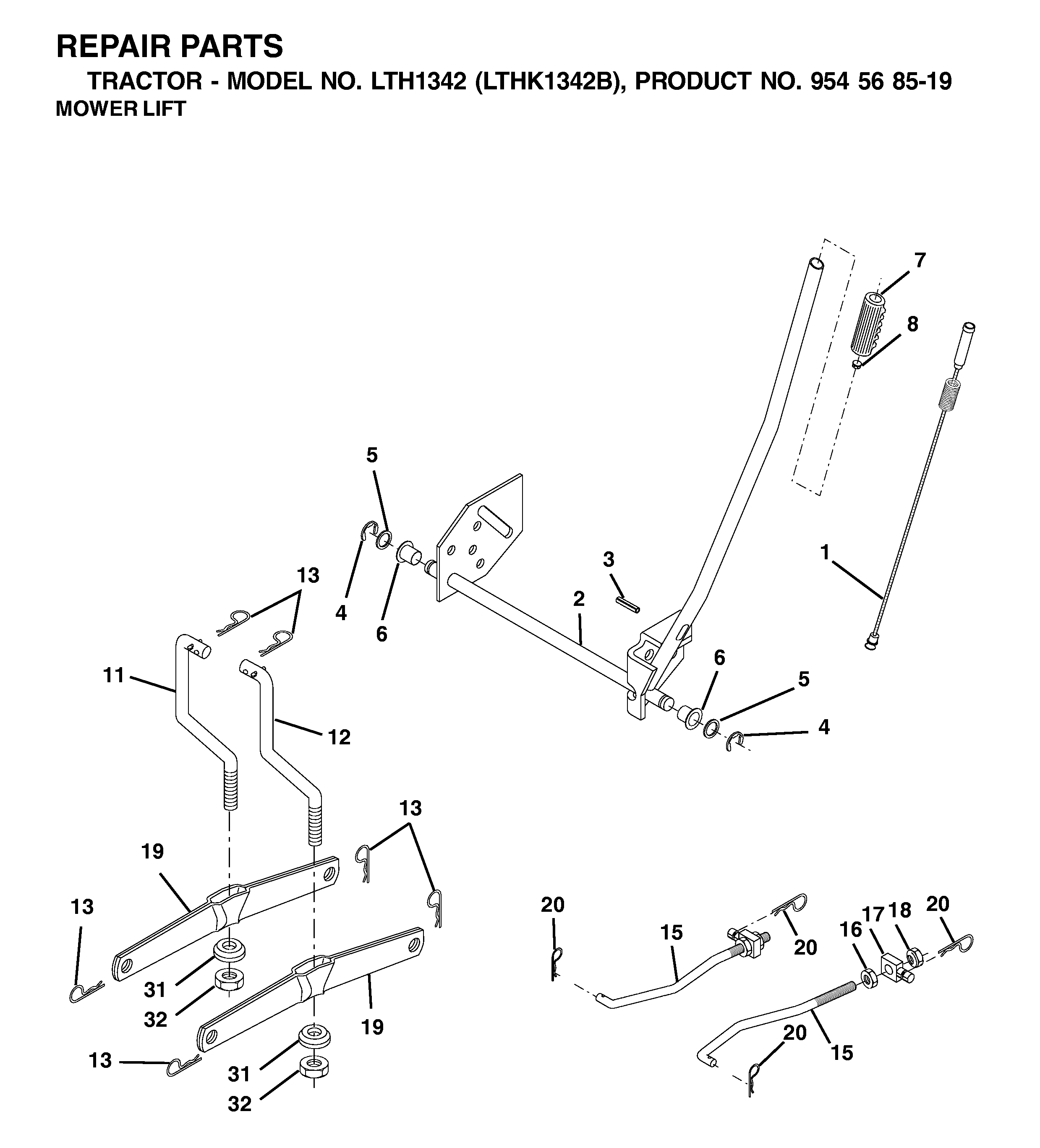 MOWER LIFT / DECK LIFT