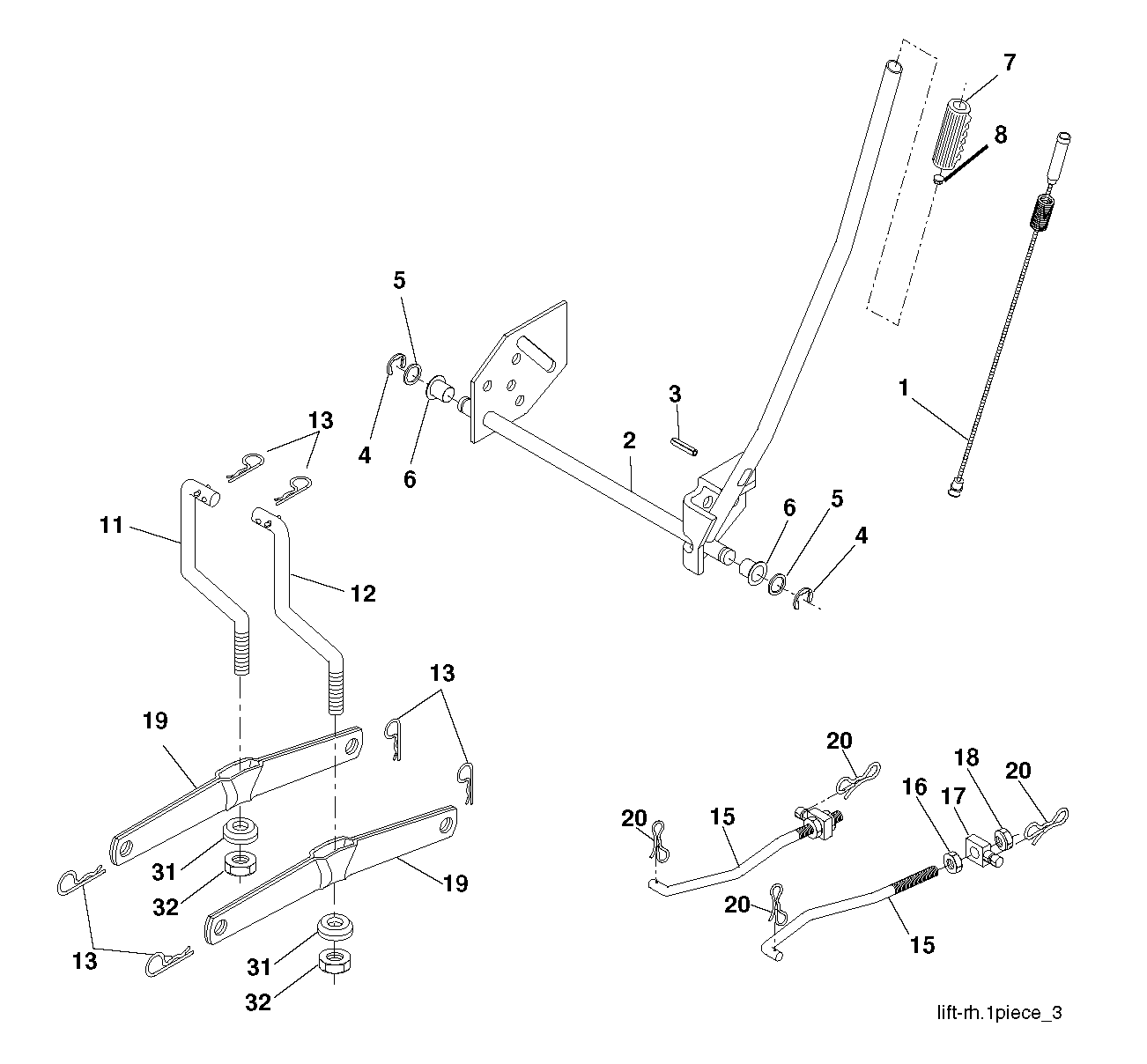 MOWER LIFT / DECK LIFT