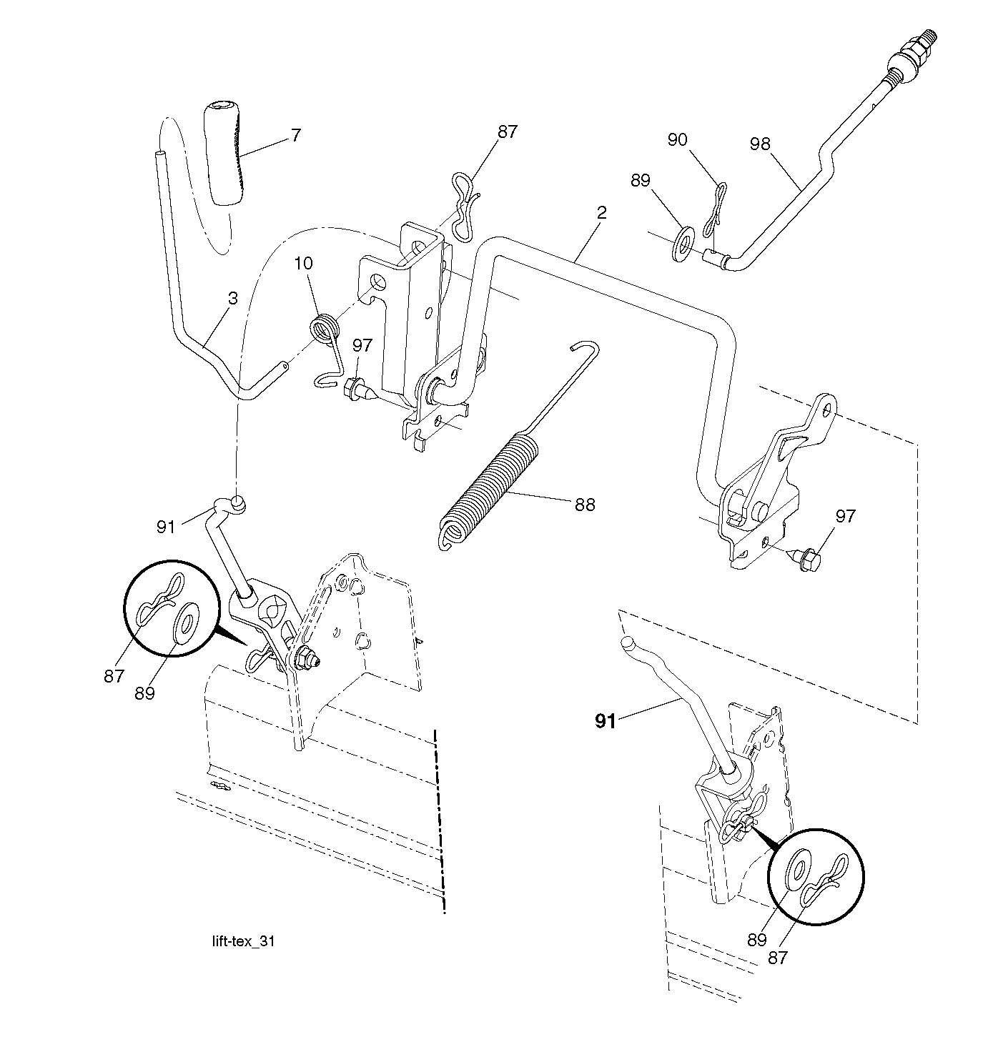 MOWER LIFT / DECK LIFT
