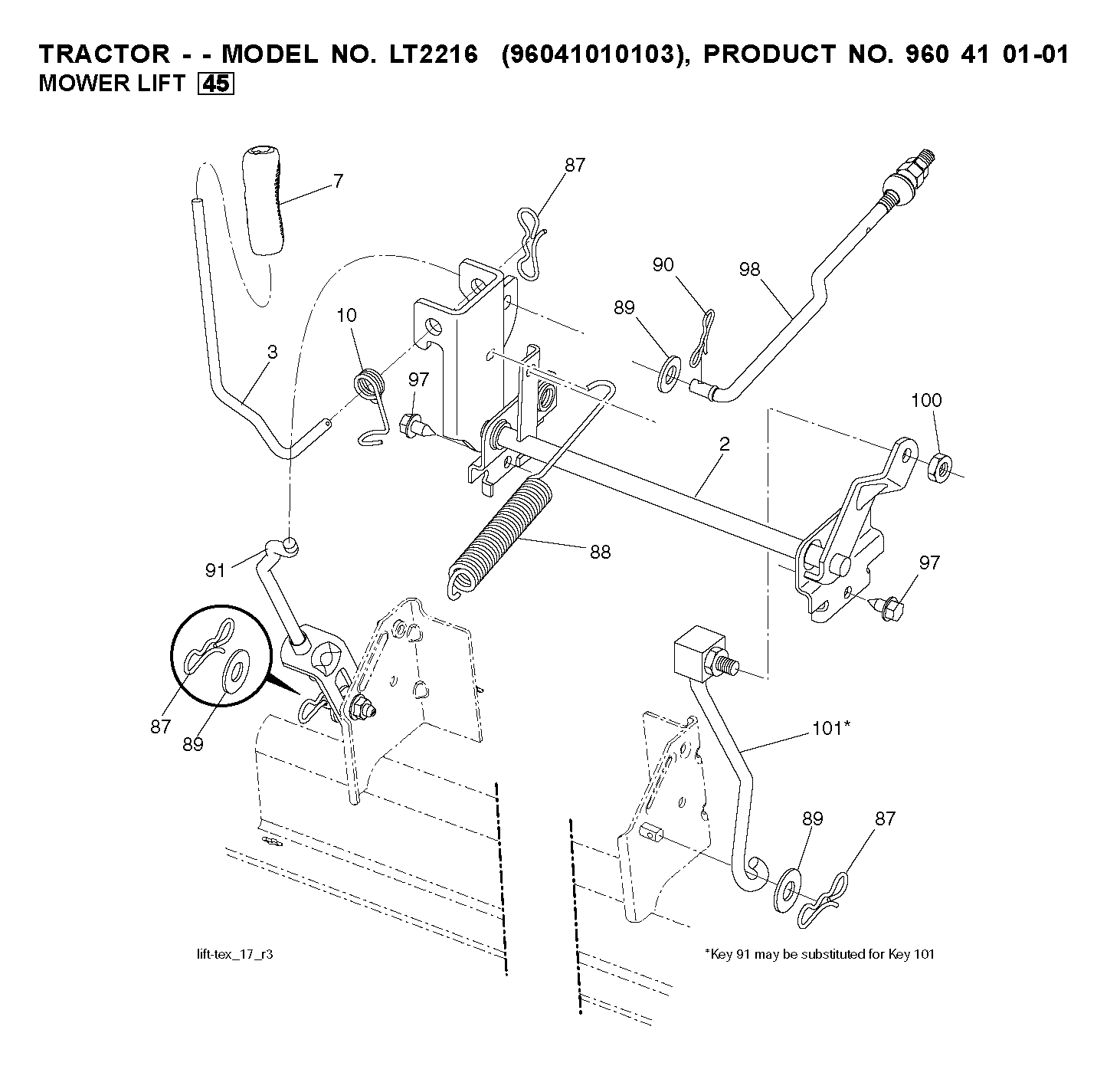 MOWER LIFT / DECK LIFT