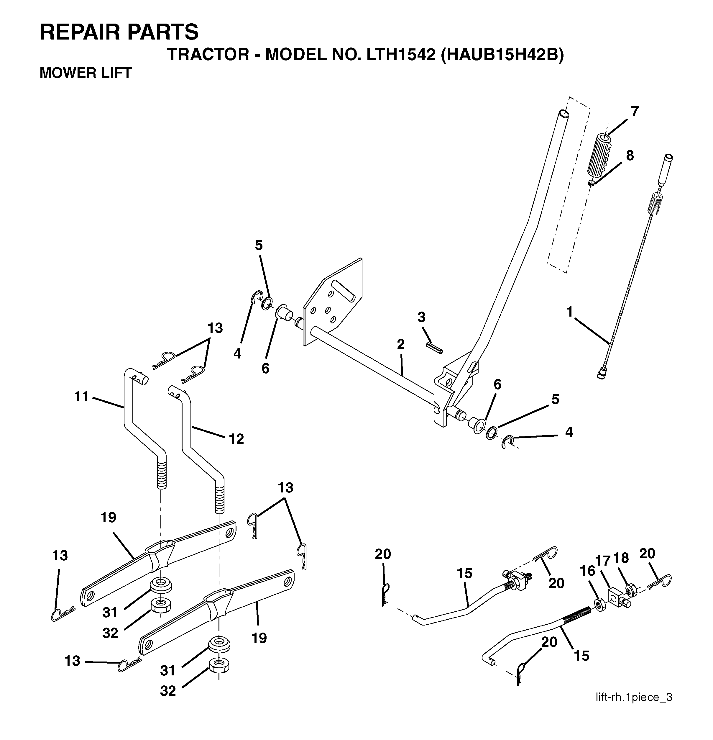 MOWER LIFT / DECK LIFT