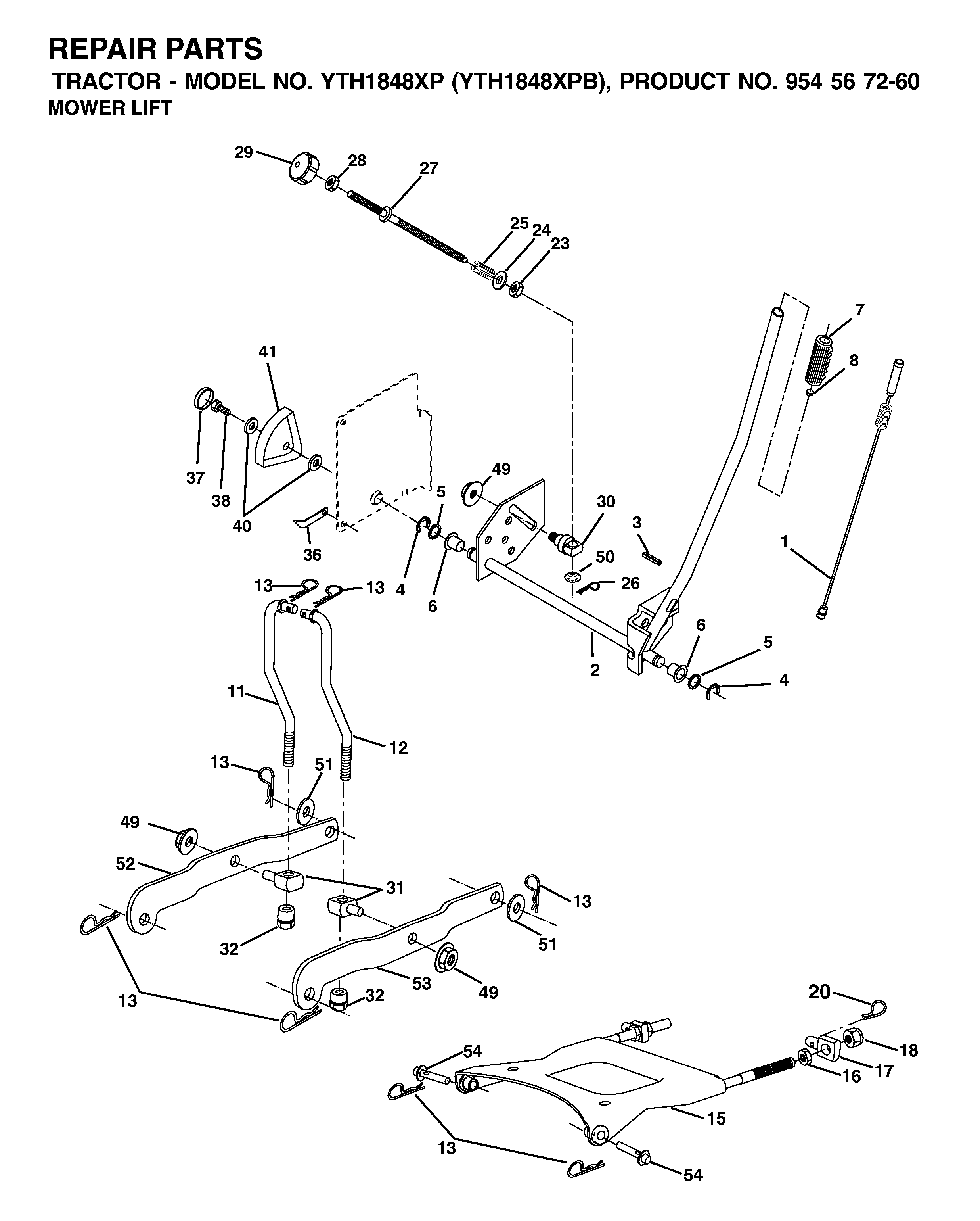 MOWER LIFT / DECK LIFT