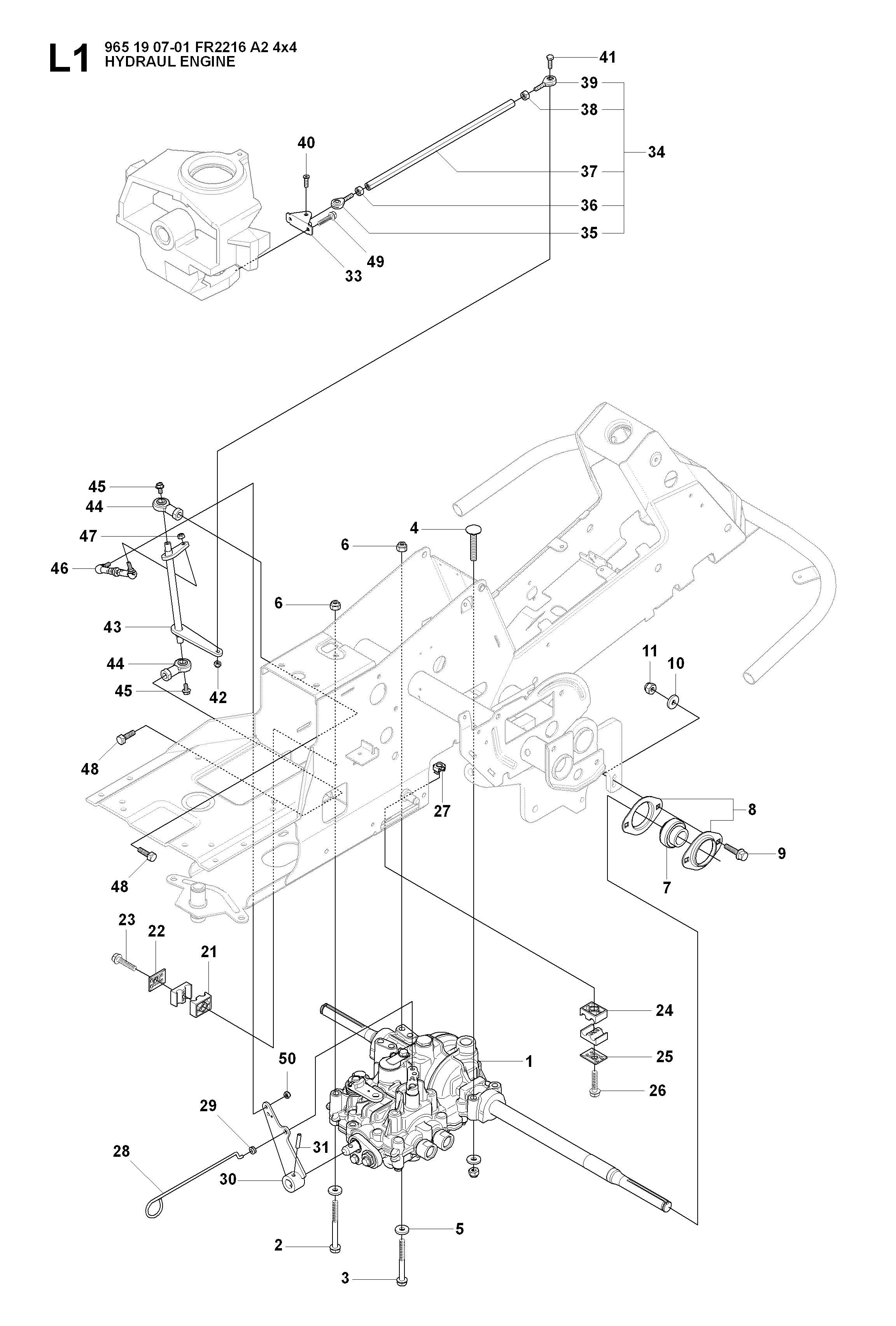 HYDRAULIC PUMP - MOTOR