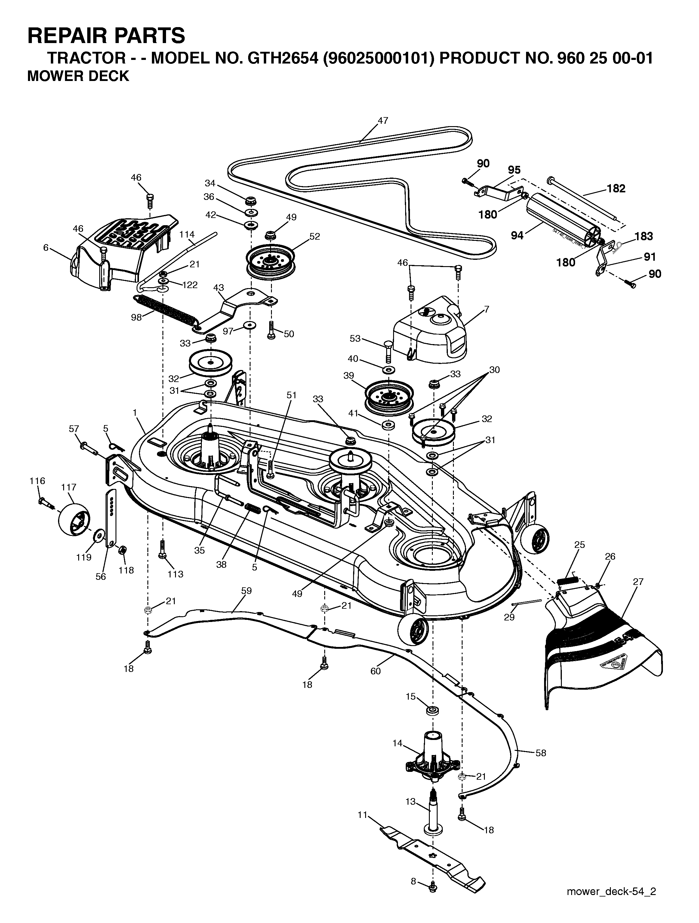 MOWER DECK / CUTTING DECK
