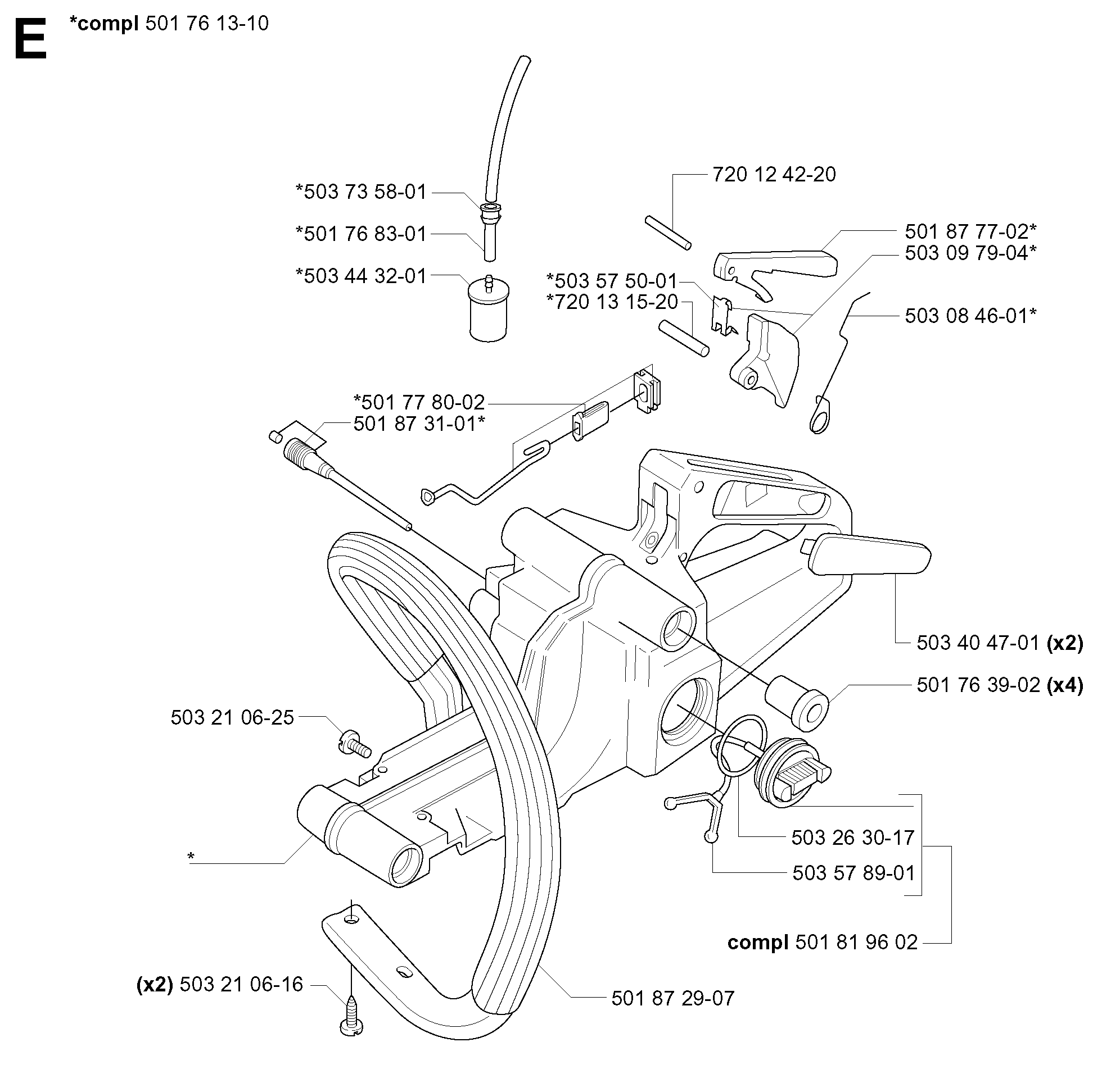 FUEL TANK & HANDLE