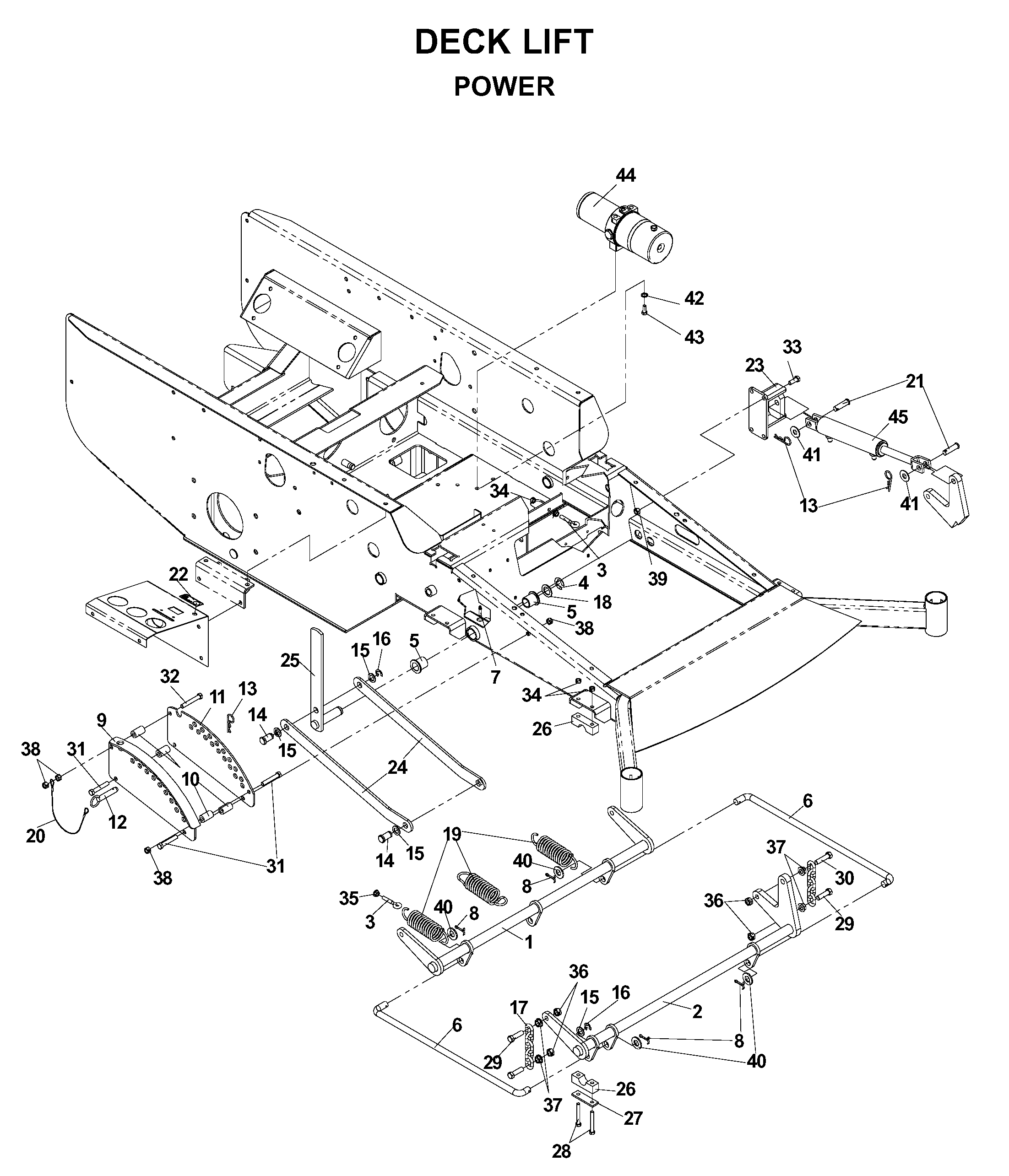 MOWER LIFT / DECK LIFT