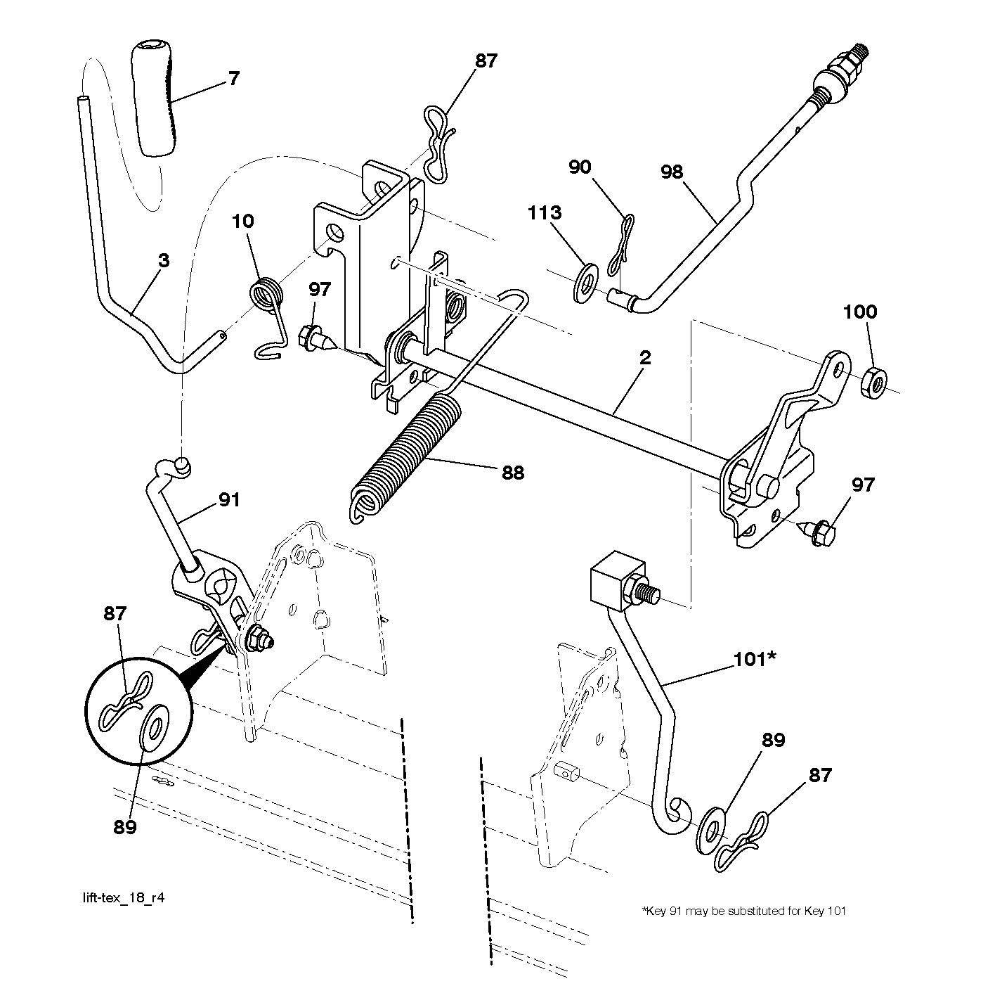 MOWER LIFT / DECK LIFT