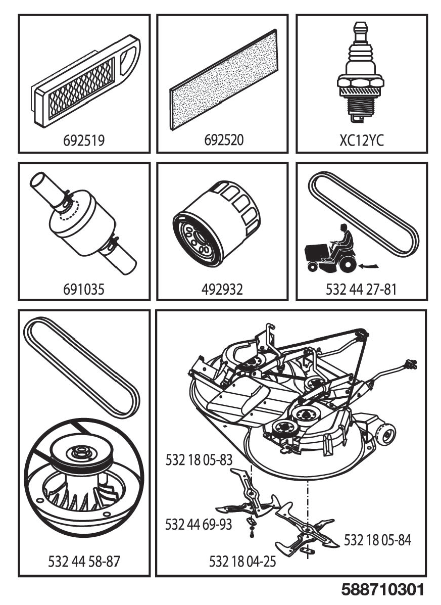 FREQUENTLY USED PARTS