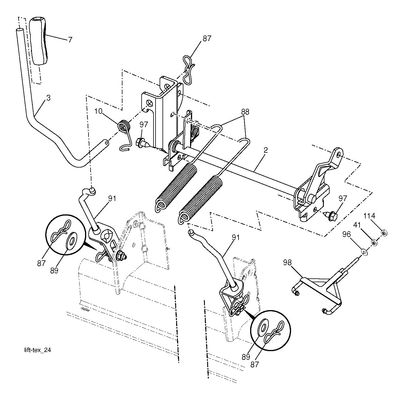 MOWER LIFT / DECK LIFT