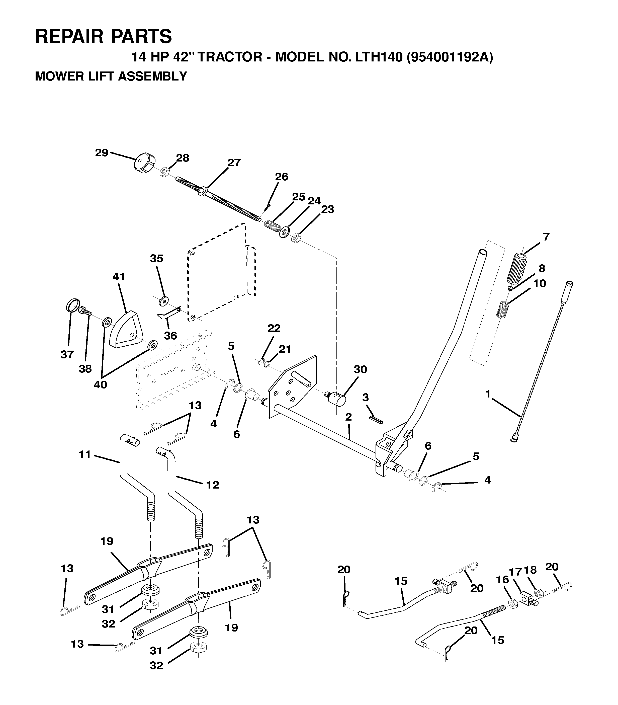 MOWER LIFT / DECK LIFT