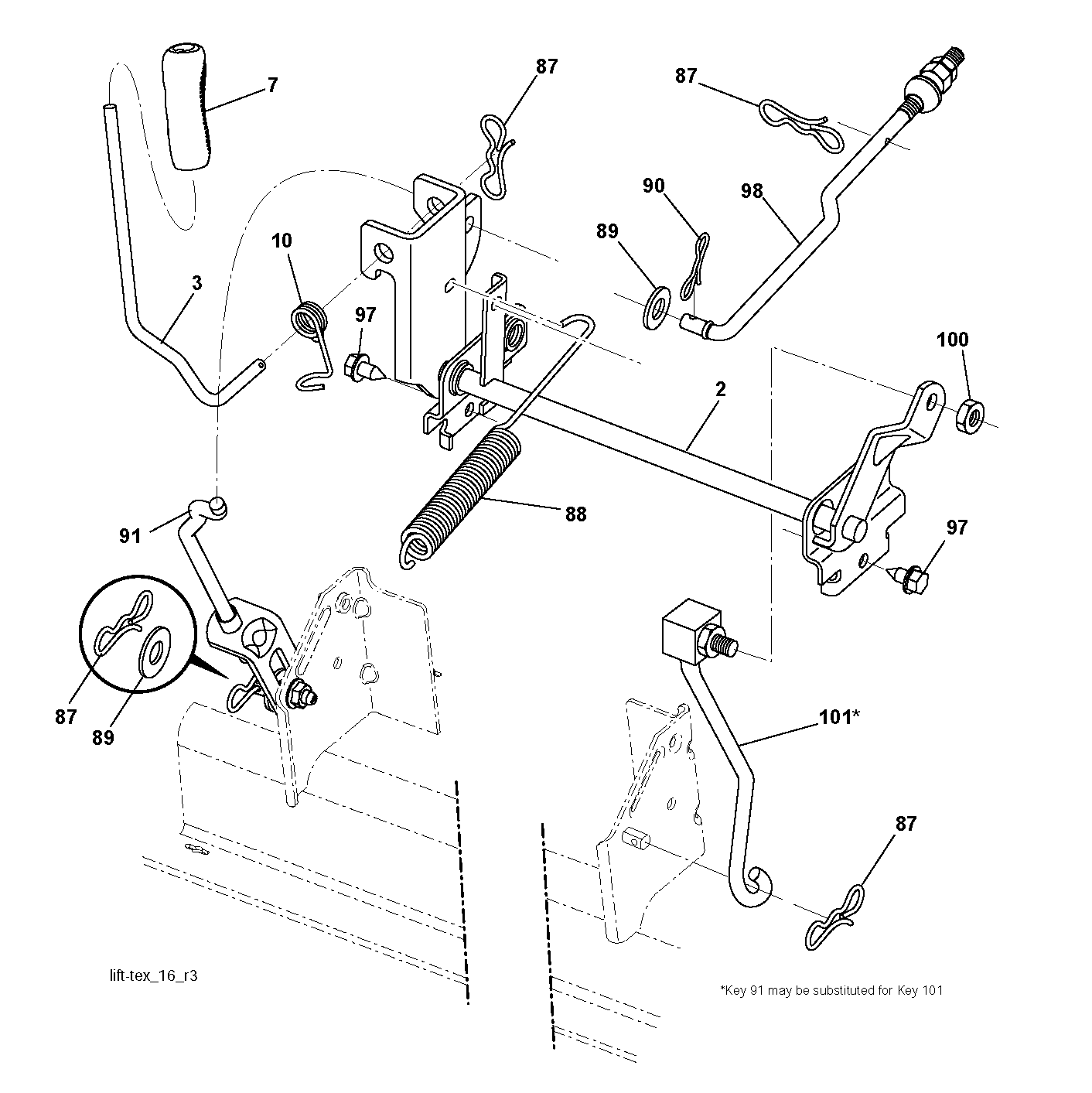 MOWER LIFT / DECK LIFT