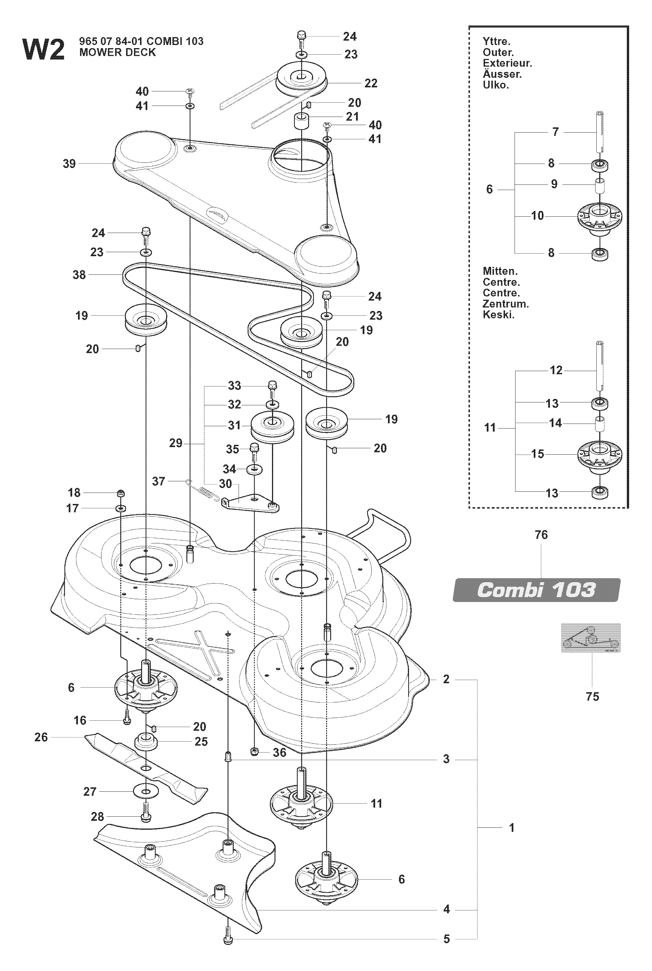 MOWER DECK / CUTTING DECK