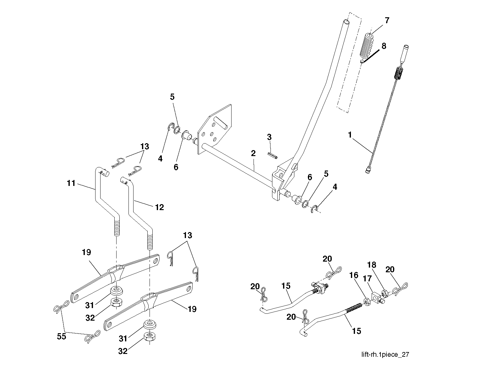 MOWER LIFT / DECK LIFT