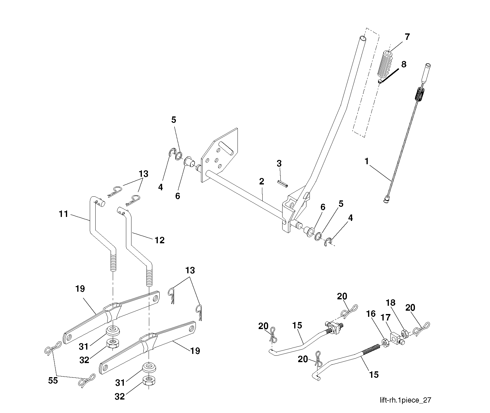MOWER LIFT / DECK LIFT