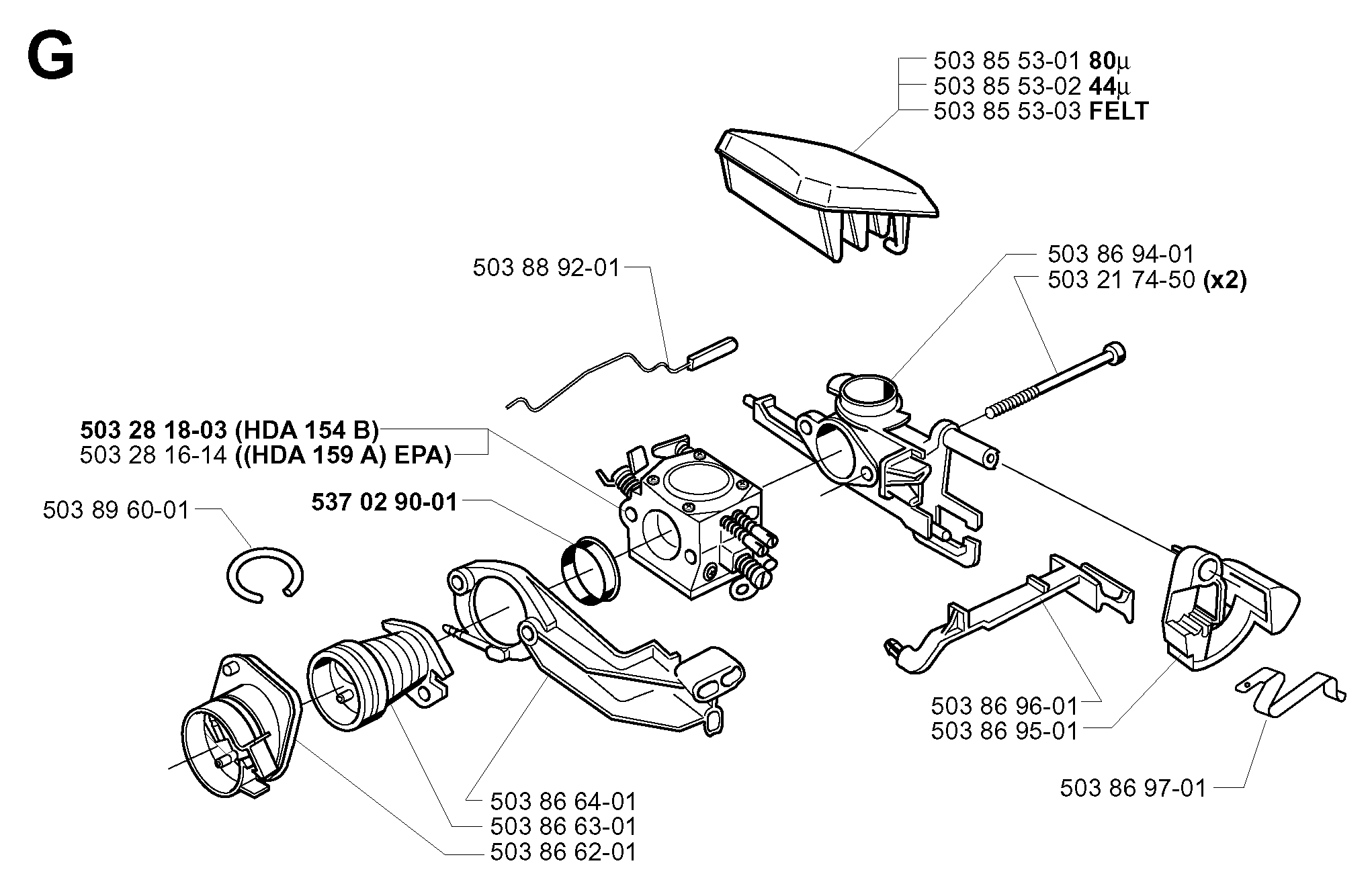 CARBURETOR & AIR FILTER