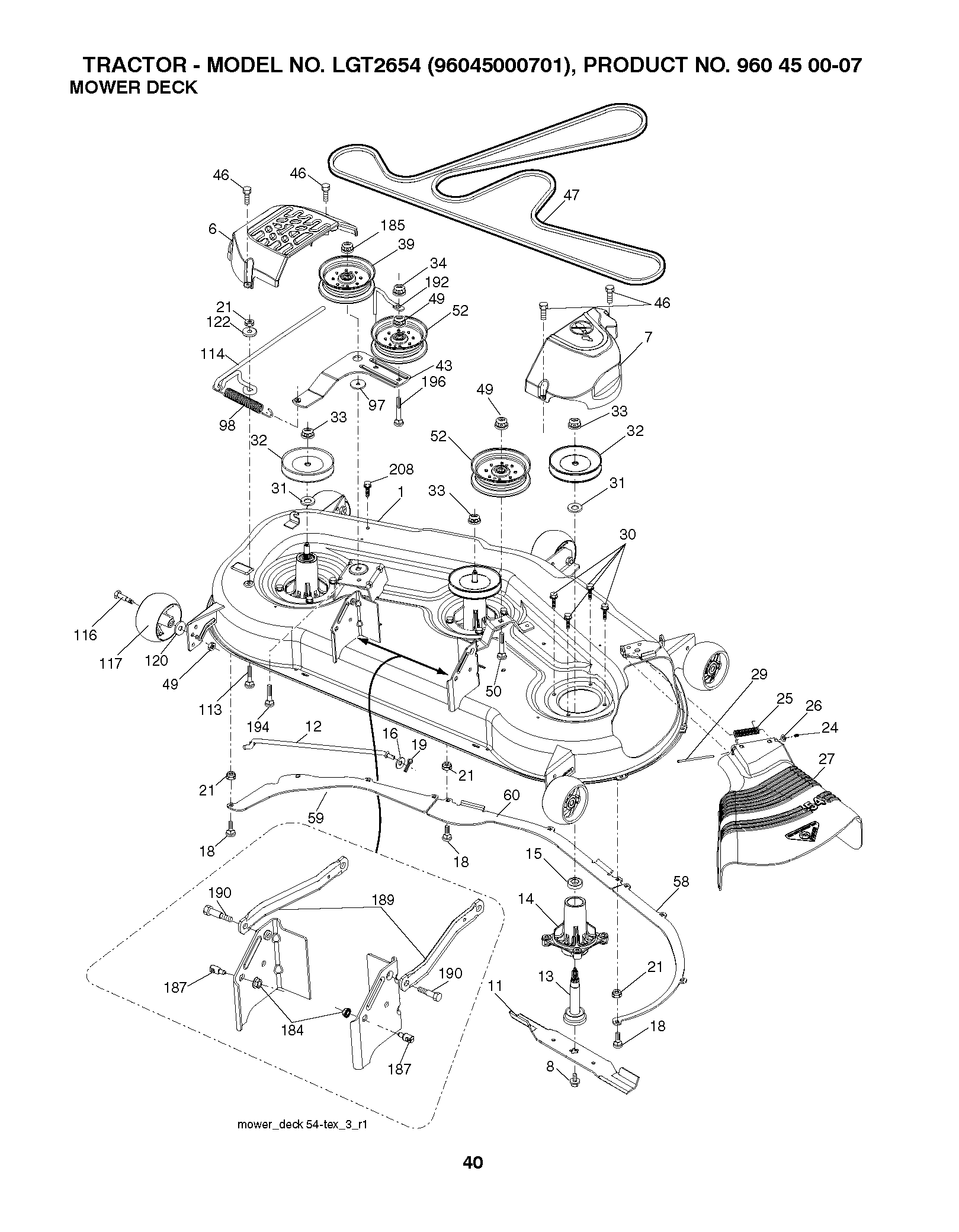 MOWER DECK / CUTTING DECK