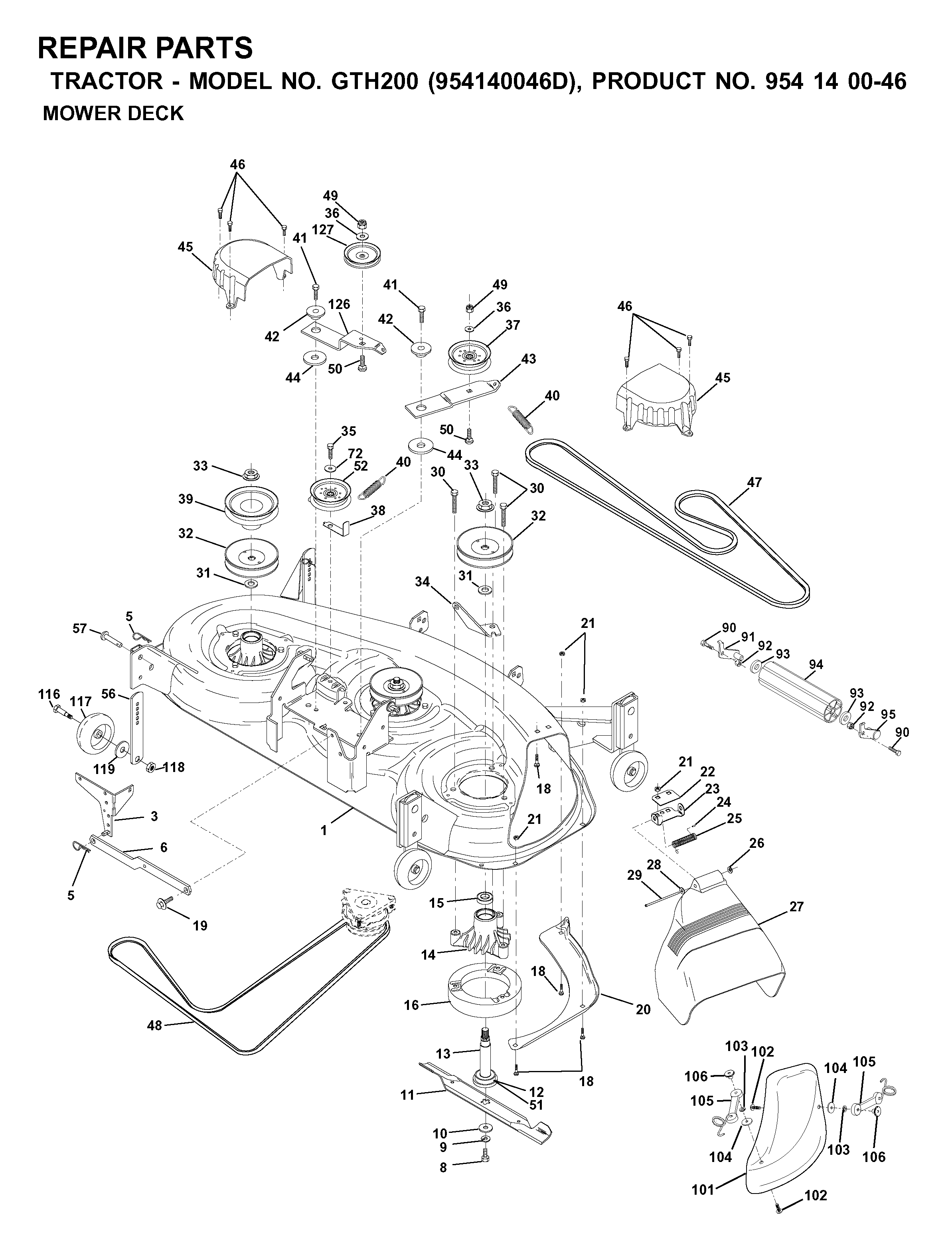 MOWER DECK / CUTTING DECK